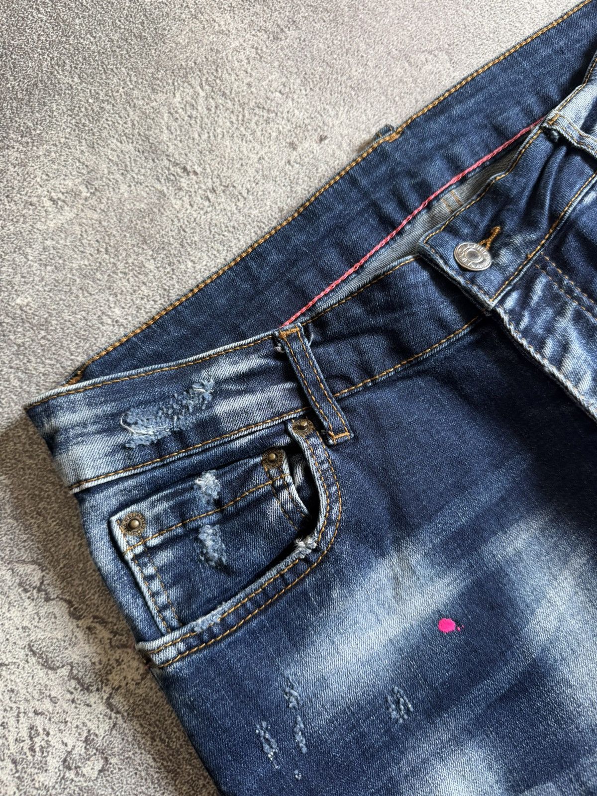 Dsquared2 Dsquared2 31/32 Destressed denim pants jeans trousers y2k Size US 31 - 6 Thumbnail