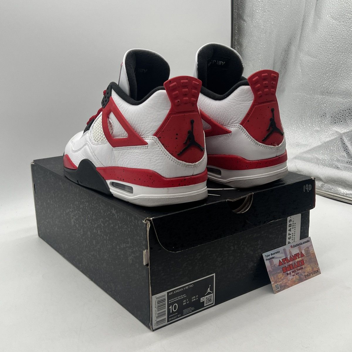 Jordan Brand Air Jordan 4 red cement Size US 10 / EU 43 - 4 Thumbnail