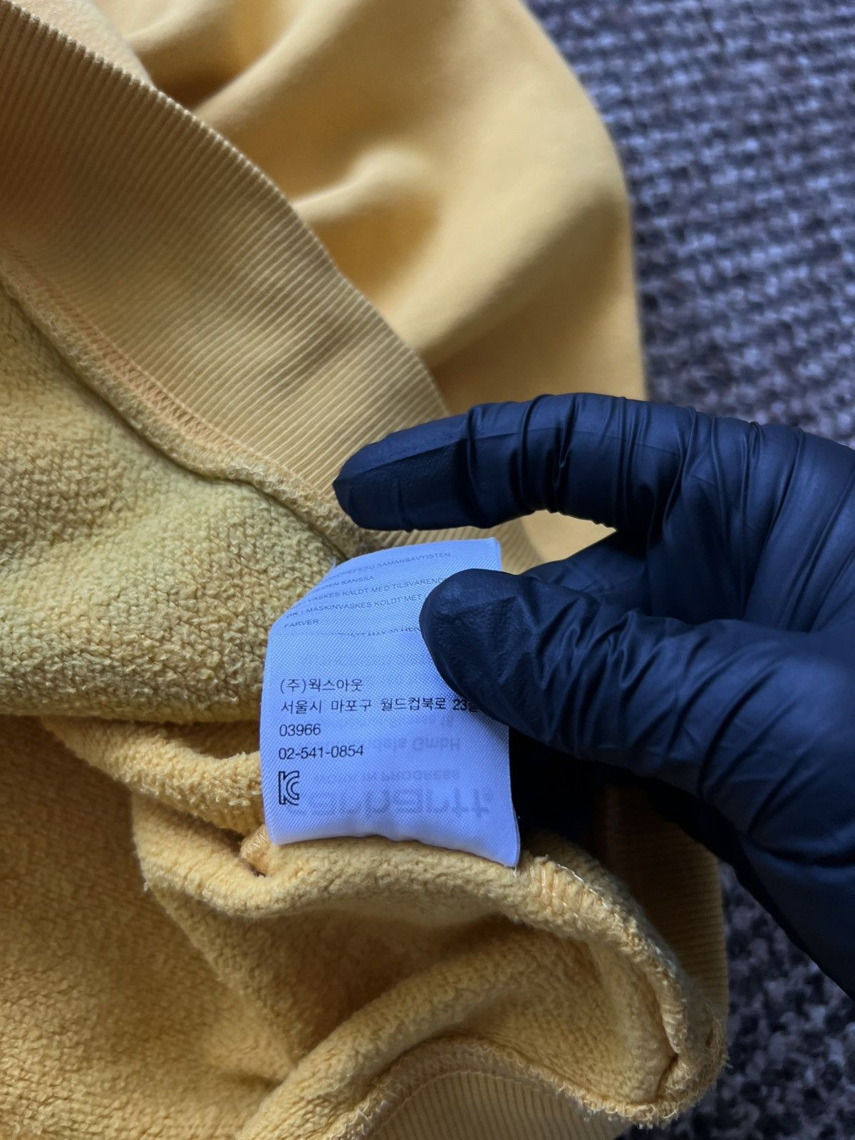 Vintage Carhartt Distressed Yellow Feded hoodie Big Logo