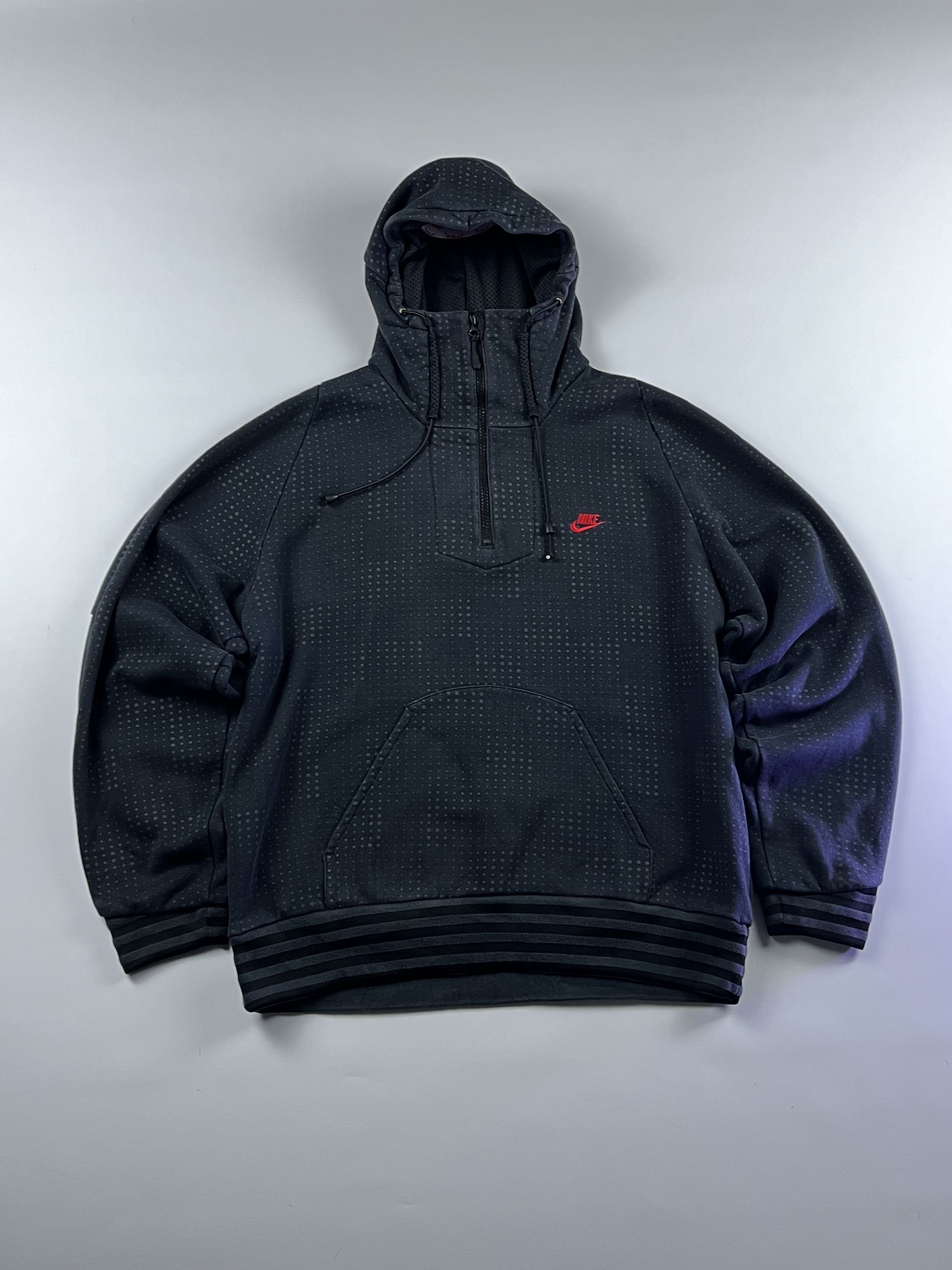 Nike × Vintage 90s NIKE Vintage CAMO 1/4 Zip Hoodie Size US M / EU 48-50 / 2 - 5 Thumbnail
