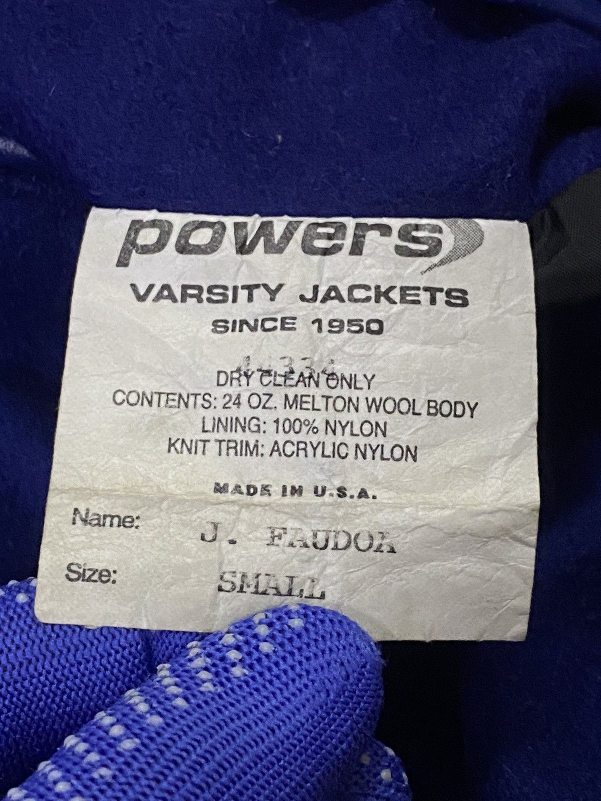 Vintage Vintage J.Faudoa Wool Varsity Jacket Size US S / EU 44-46 / 1 - 13 Thumbnail