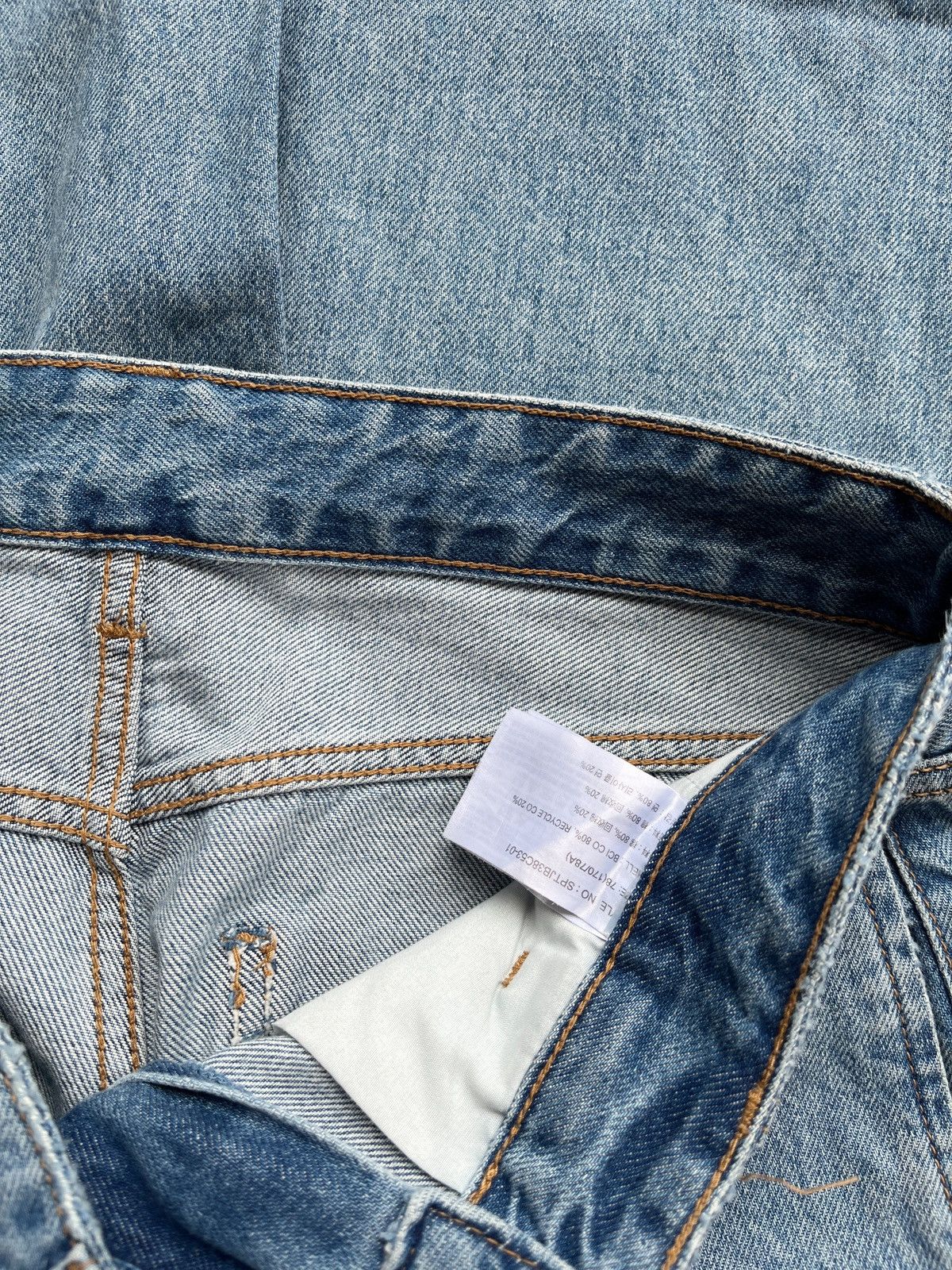 Japanese Brand Vtg Spao Baggy Jeans Light Indigo Blue Size US 30 / EU 46 - 4 Thumbnail