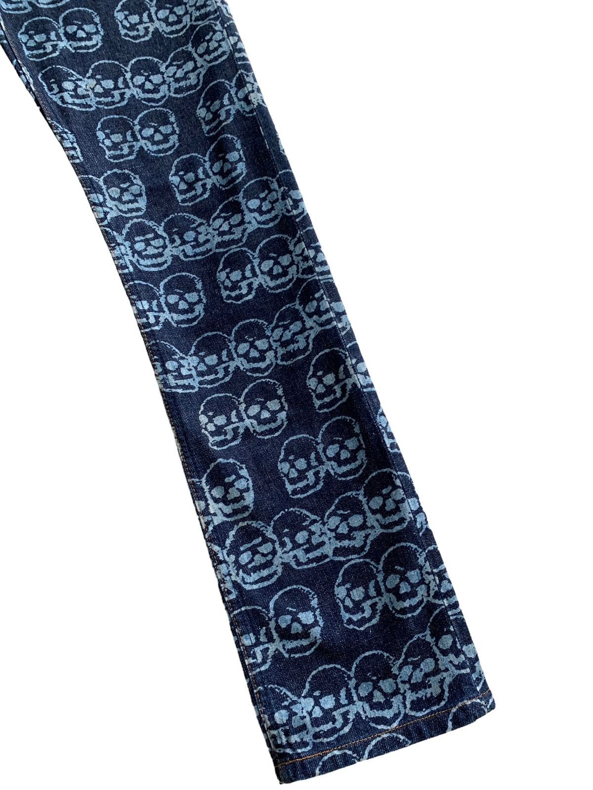 Hysteric Glamour 🔥Iconic 90s Vintage Hysteric Glamour Skull Head Over Printed Size US 29 - 6 Thumbnail