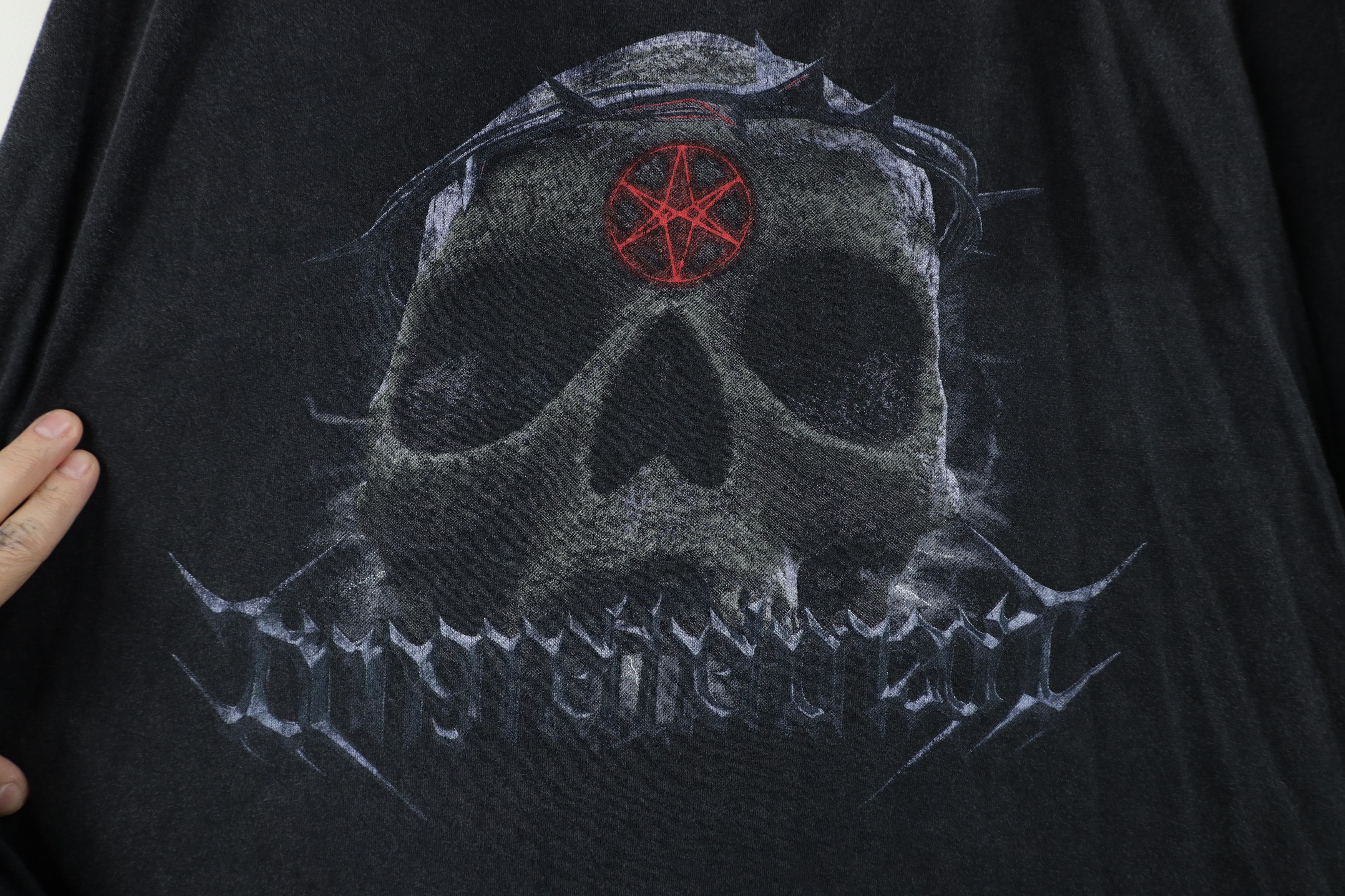 Vintage Vintage Skull Thorn Crown Bring Me the Horizon Band T-Shirt Size US XXL / EU 58 / 5 - 4 Thumbnail