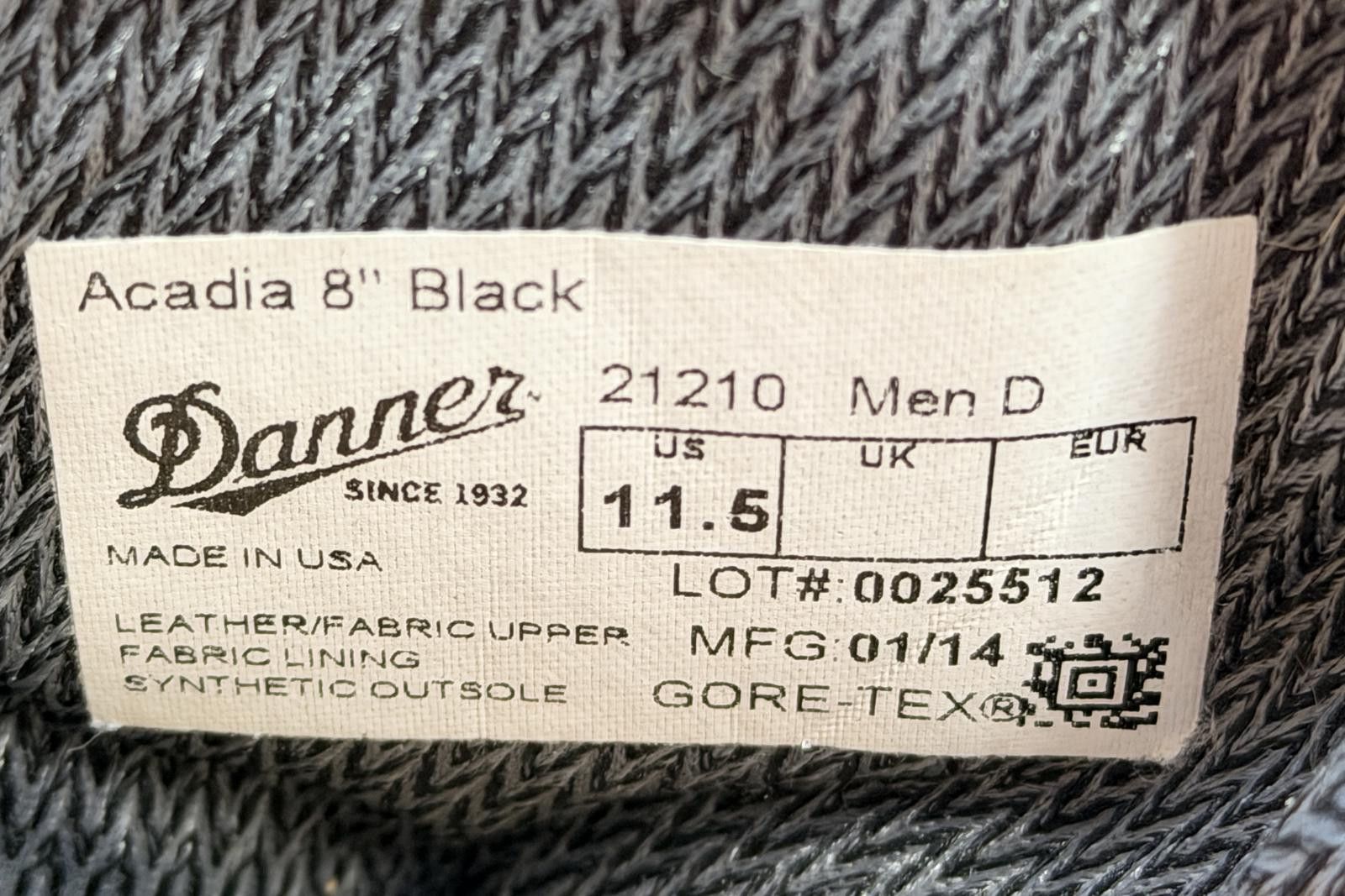 Danner Danner Acadia Men's Uniform / Work / Duty Boots 11.5 D 21210 Size US 11.5 / EU 44-45 - 9 Thumbnail