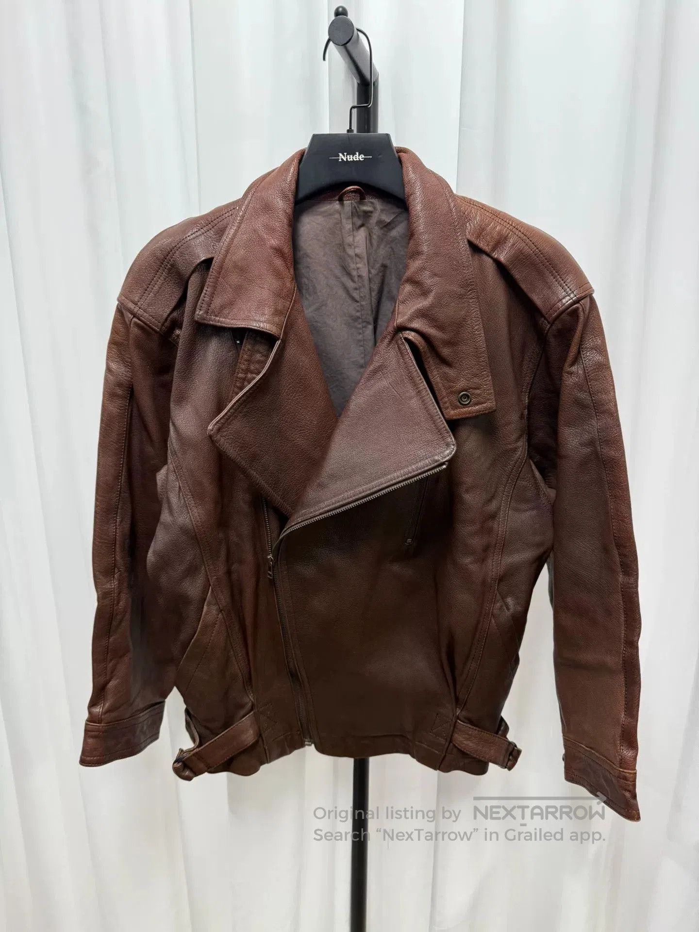 Issey Miyake issey miyake men's leather short jacket. Size US L / EU 52-54 / 3 - 3 Thumbnail