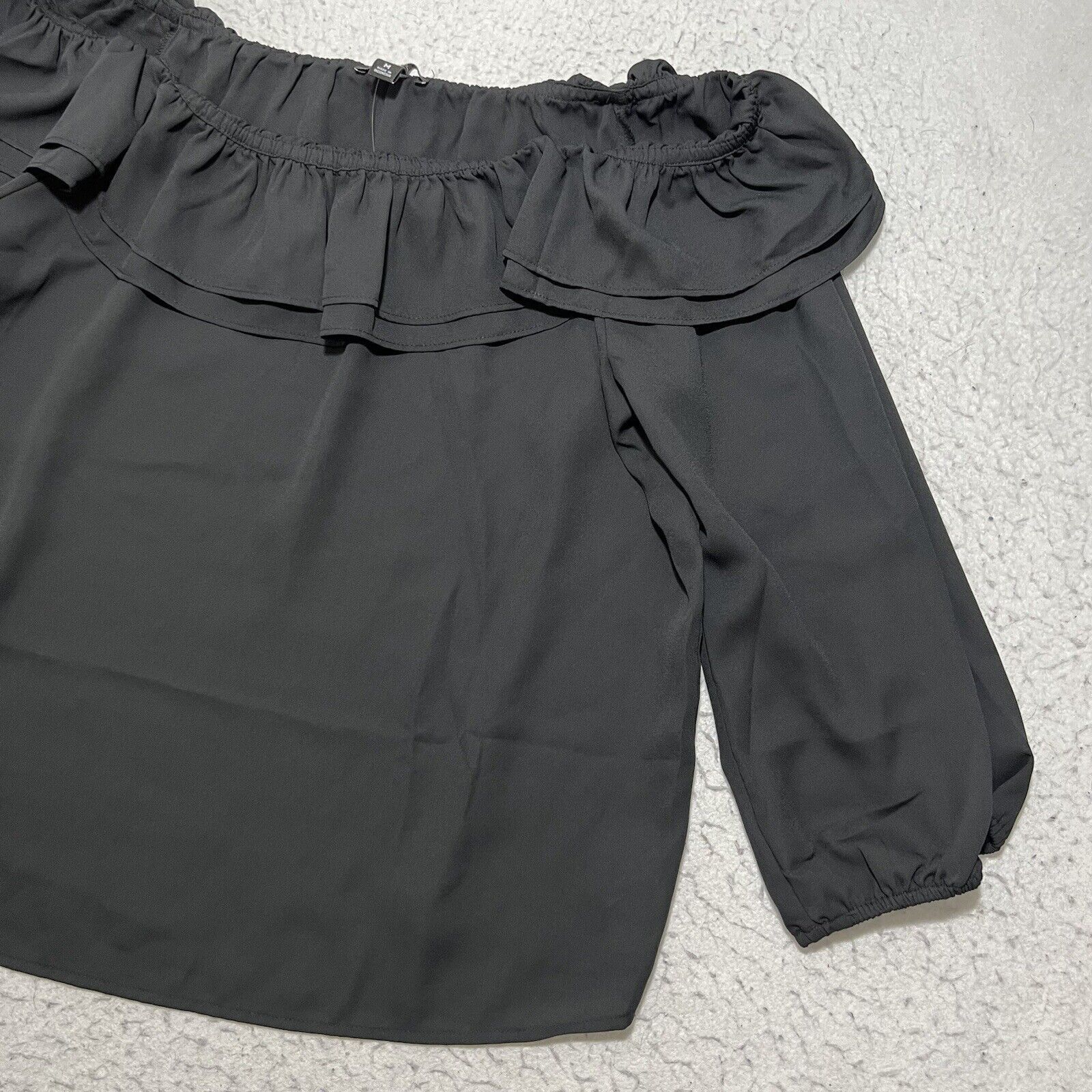J.Crew J. Crew Mercantile Ruffle Convertible Off Shoulder Blouse Size M / US 6-8 / IT 42-44 - 5 Thumbnail
