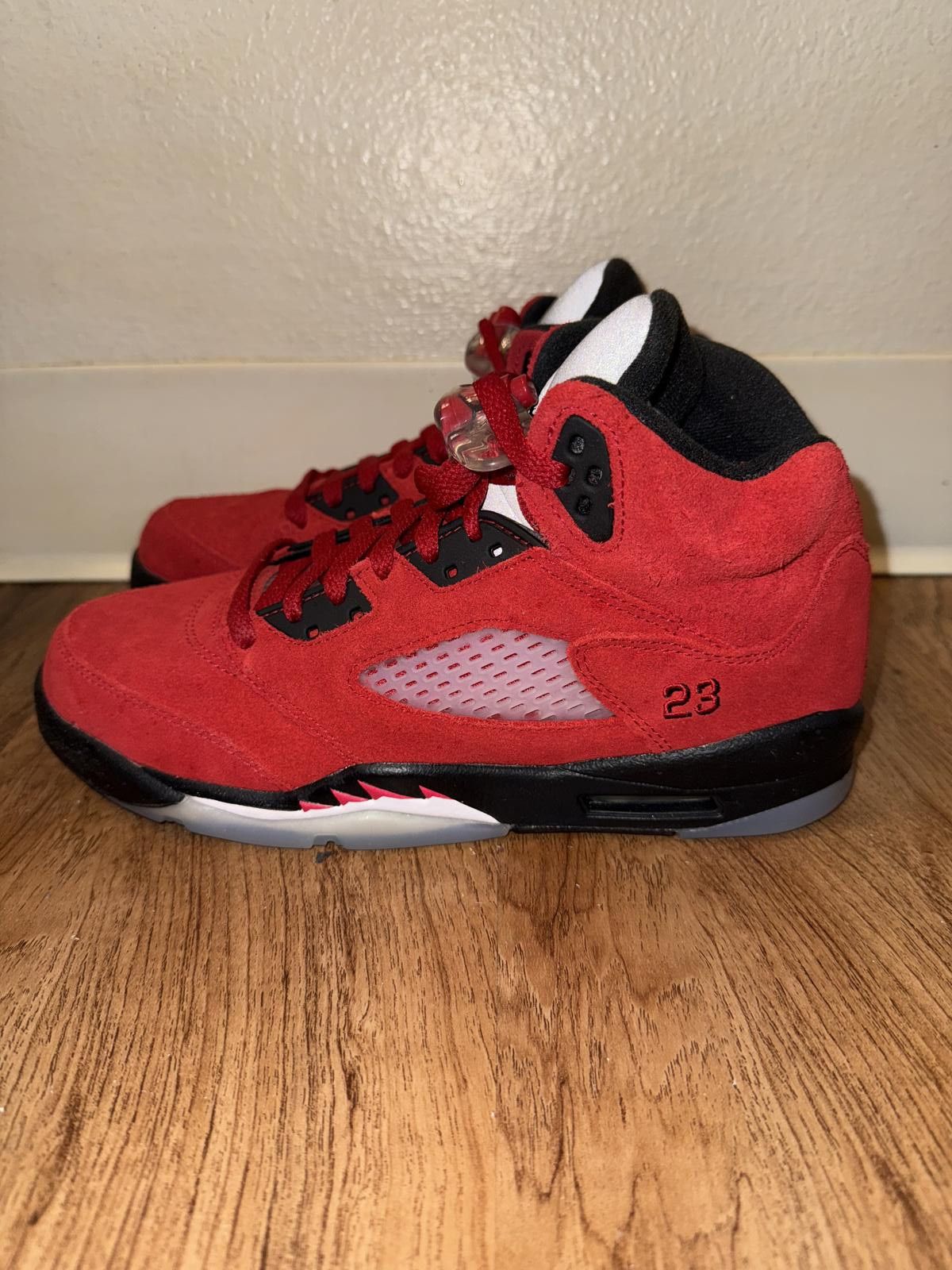 Nike Jordan 5 Retro Raging Bull Red (Gs) Size US 7 / EU 40 - 5 Thumbnail
