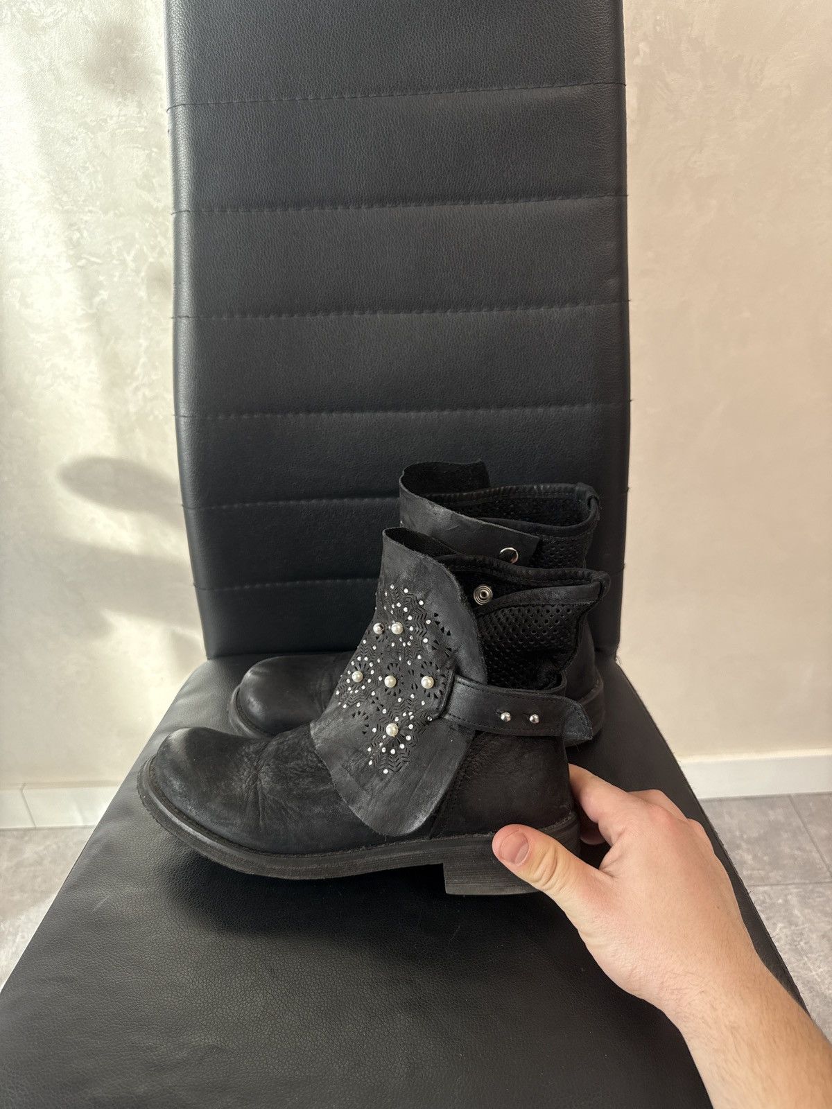 A.S.98 A.S. 98 style avant garde hype leather boots ankle boots Size US 6.5 / EU 39-40 - 4 Thumbnail