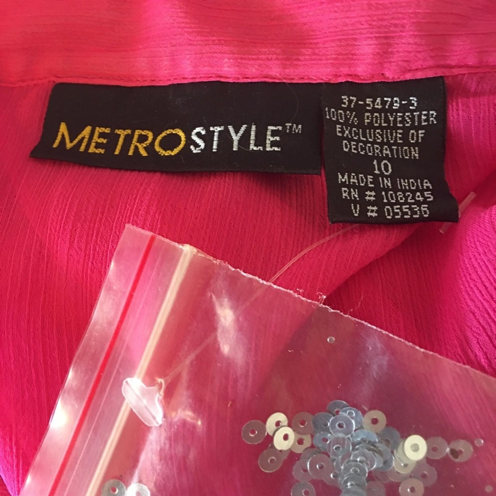 Other Metro Style embellished summer tunic top NWT 10 Size L / US 10 / IT 46 - 8 Thumbnail