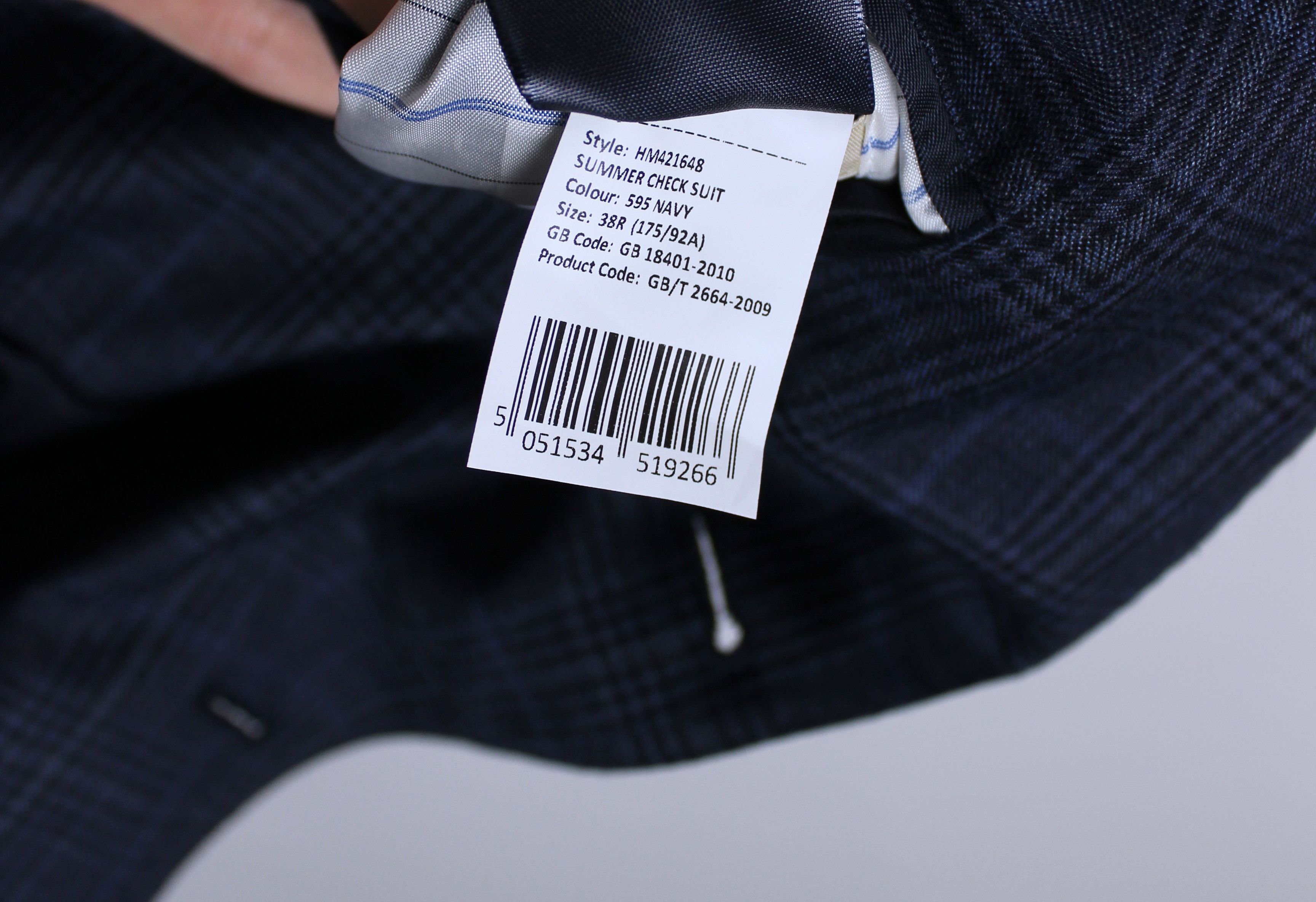 Hackett Hackett blazer men lana wool stripes 38R/48R navy blue Size 38R - 7 Thumbnail
