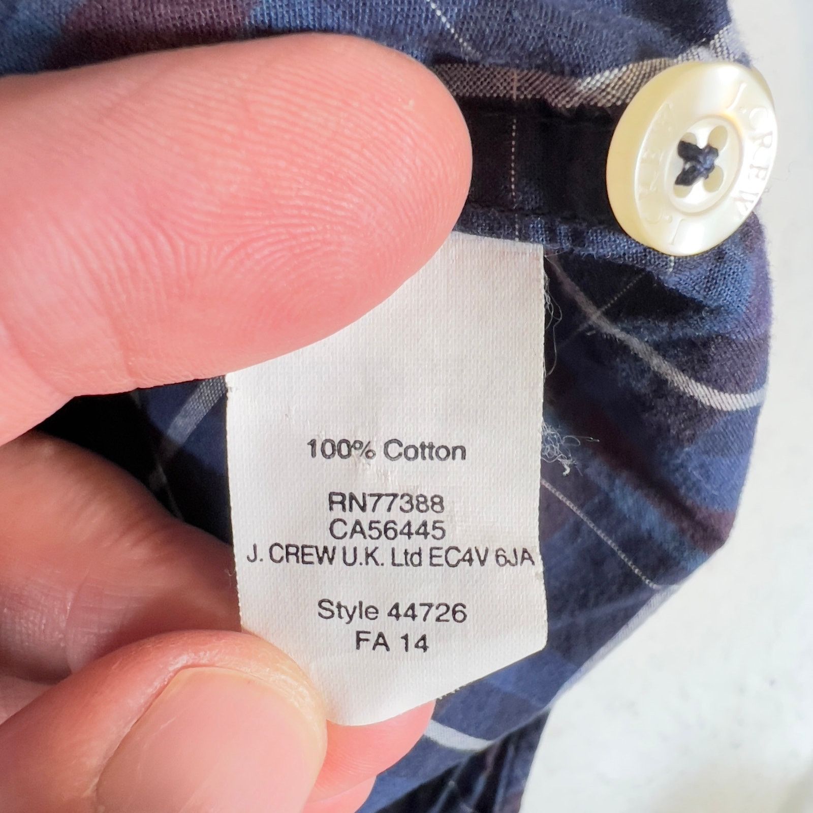 J.Crew J. Crew Factory Button Down Shirt Men L Plaid Long Sleeve Size US L / EU 52-54 / 3 - 7 Thumbnail