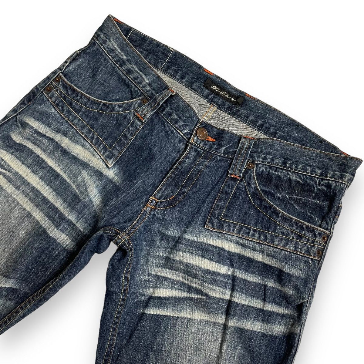 If Six Was Nine 🇯🇵 ROOT THREE WASHED DENIM FLARE DENIM PANTS Size US 33 - 5 Thumbnail