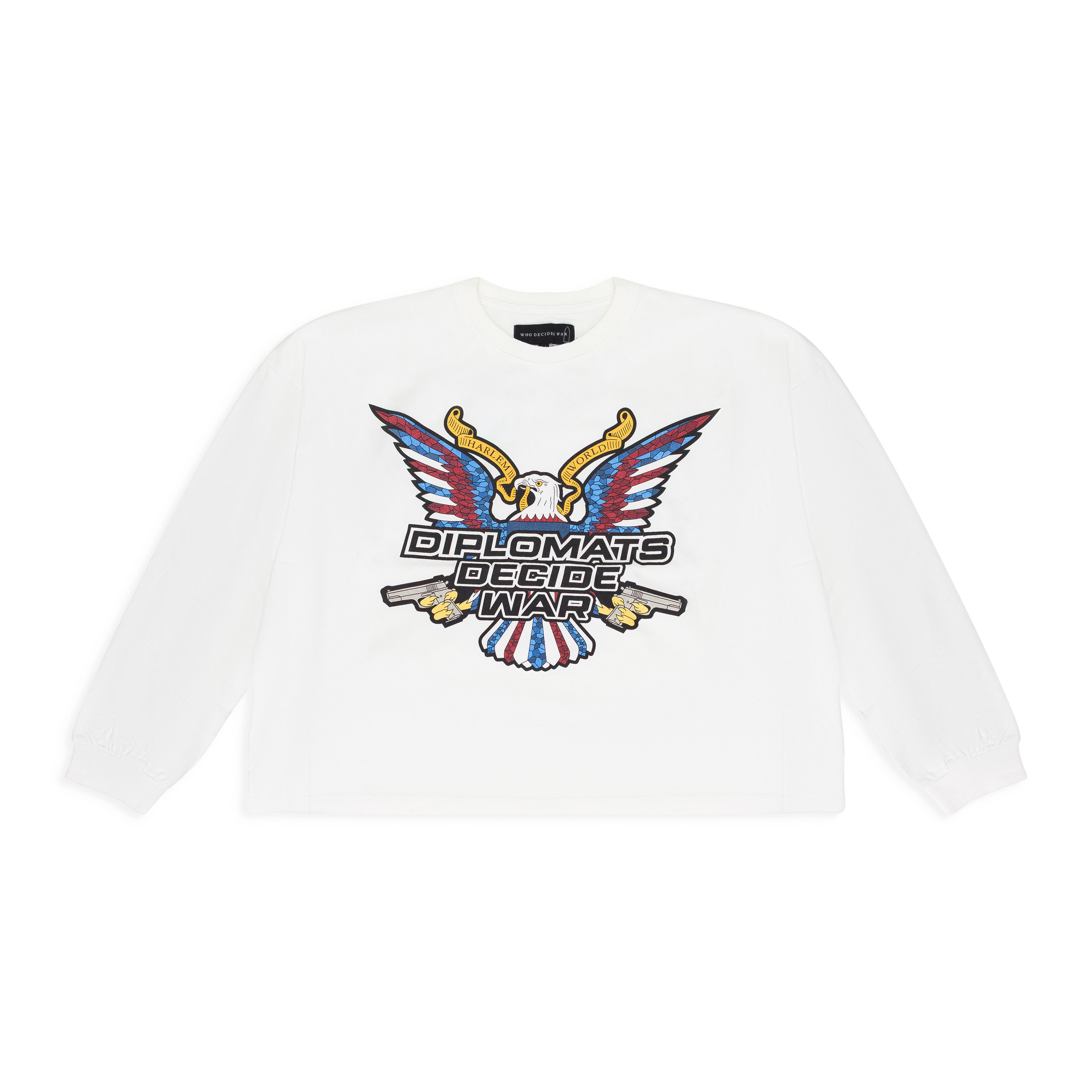 Who Decides War WHITE DIPLOMATS DECIDE SWEATSHIRT SIZE XXL