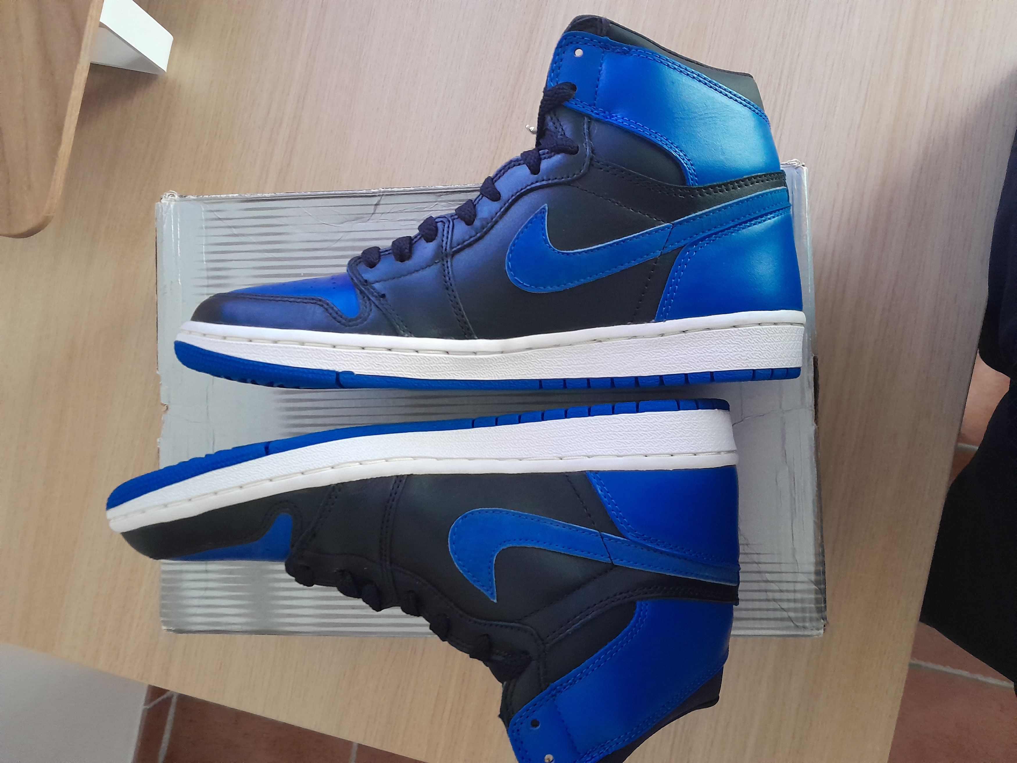 Nike Nike Air Jordan 1 Retro Black Royal Blue (2001) Size US 8 / EU 41 - 6 Thumbnail