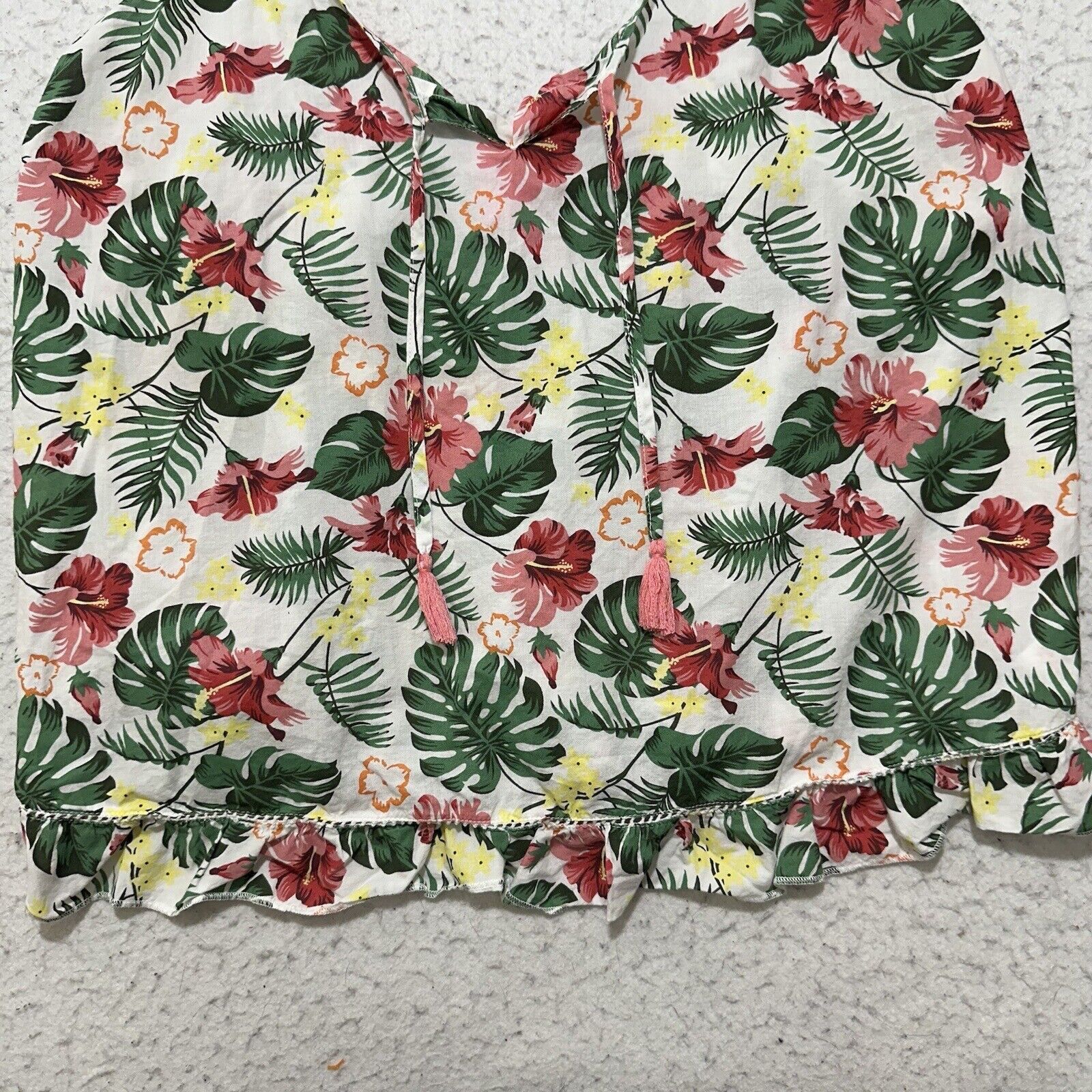 Isaac Mizrahi ISAAC Mizrahi Women's Large Pajama Top Tropical Floral Print Size L / US 10 / IT 46 - 4 Thumbnail