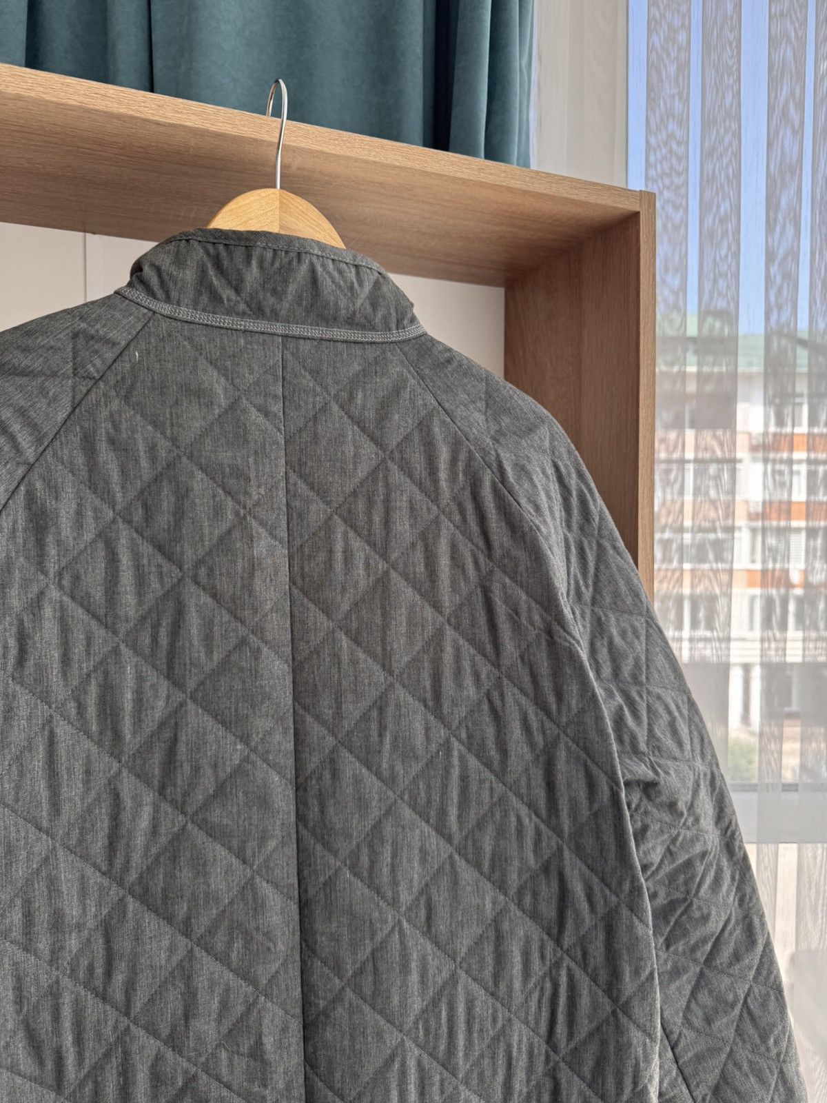 Vintage Vintage Oska Grey Wool Luxury Double Zip Quilted Jacket Size S / US 4 / IT 40 - 11 Thumbnail