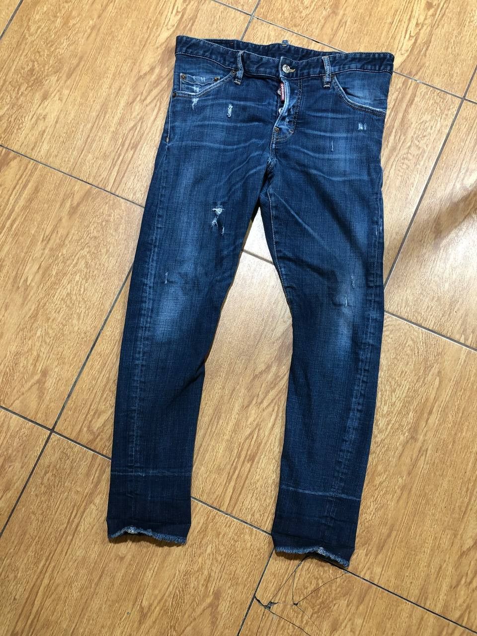 Dsquared2 DSQUARED2 Cotton Distressed Mid Wash Cool Guy Jeans Size US 32 / EU 48 - 20 Thumbnail
