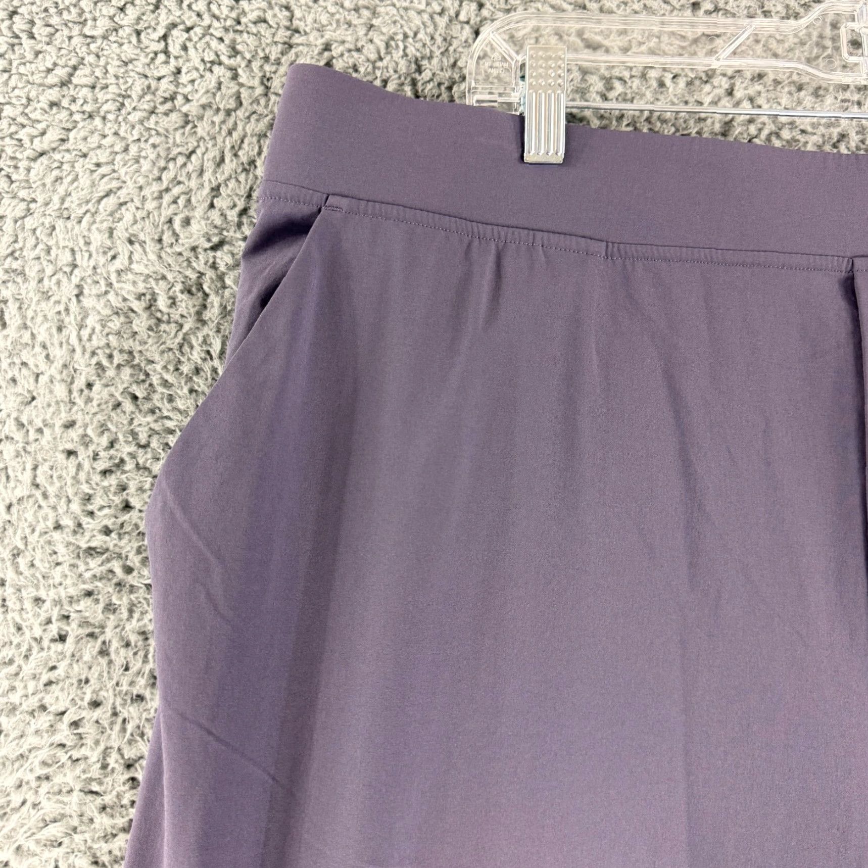 Athleta Athleta Brooklyn Ankle Pant Womens Size 20 Purple Pull On High-Rise Athletic Gym Size 42" / US 20 - 2 Thumbnail