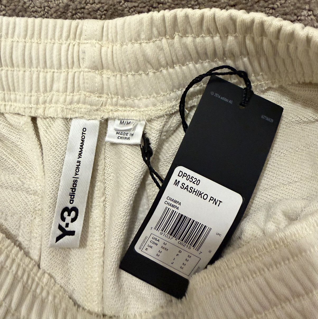 Y-3 Y-3 Beige Sashiko Pants Size US 33 - 2 Thumbnail