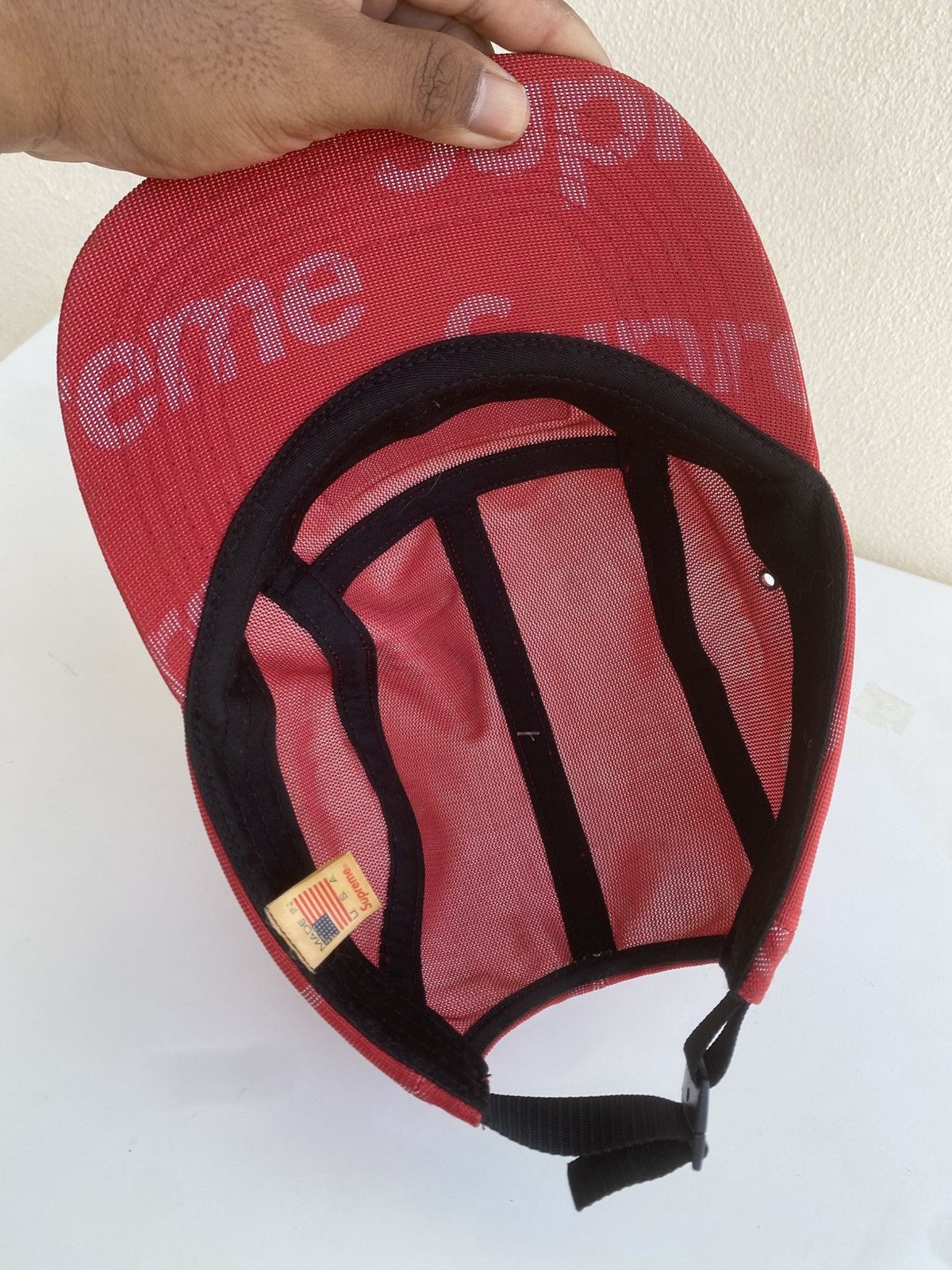 Supreme Rare Supreme Lenticular Logo Camp Cap Red SS19 Size ONE SIZE - 16 Thumbnail