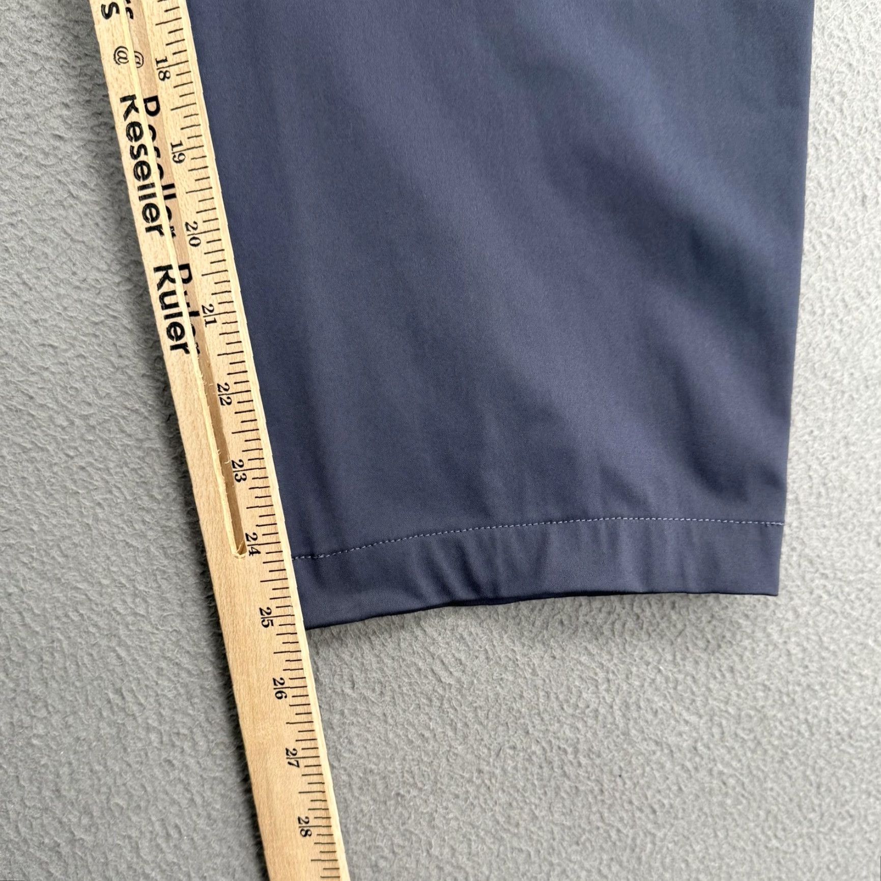 Rhone Rhone Mens 40x25 Blue Commuter Classic Dress Pants Polyester Flat Front Straight Leg Pockets Zip Fly Travel Business Casual Size US 40 / EU 56 - 7 Thumbnail
