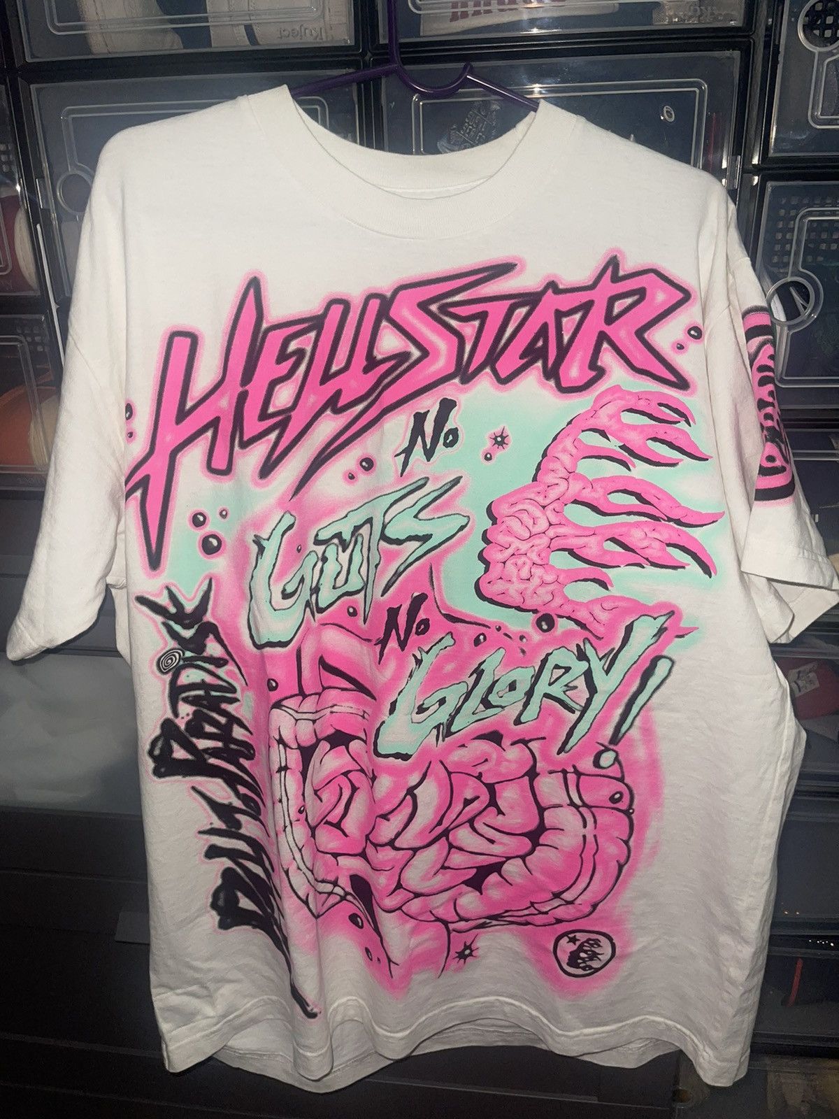 Vintage HELLSTAR No Guts No Glory T-Shirt Size M | Grailed