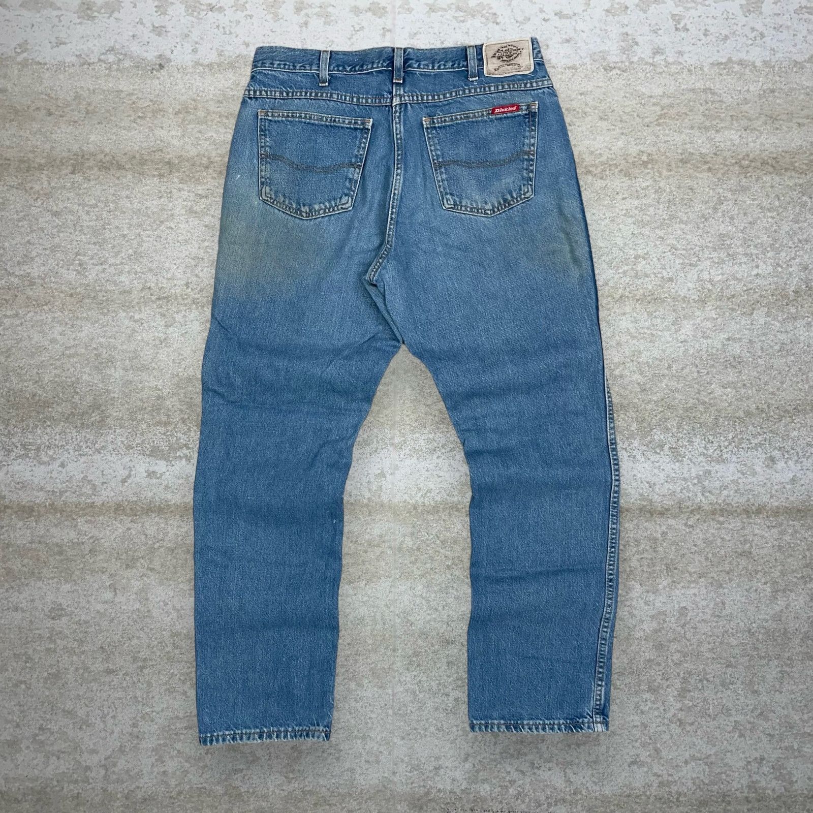 Dickies Vintage 90s Dickies Jeans 36x34 Relaxed Light Wash Work Wear Size US 36 / EU 52 - 1 Thumbnail