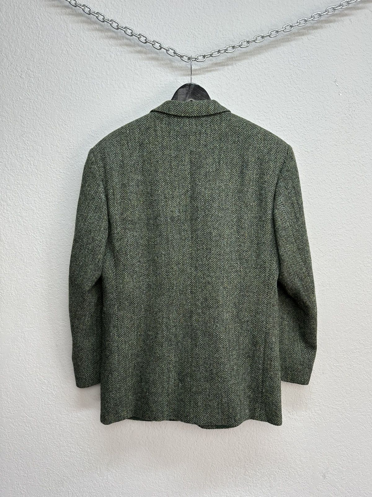 Harris Tweed × Japanese Brand × Vintage Vintage Harris Tweed Hand Woven Wool Blazer Jacket Size 52R - 4 Thumbnail