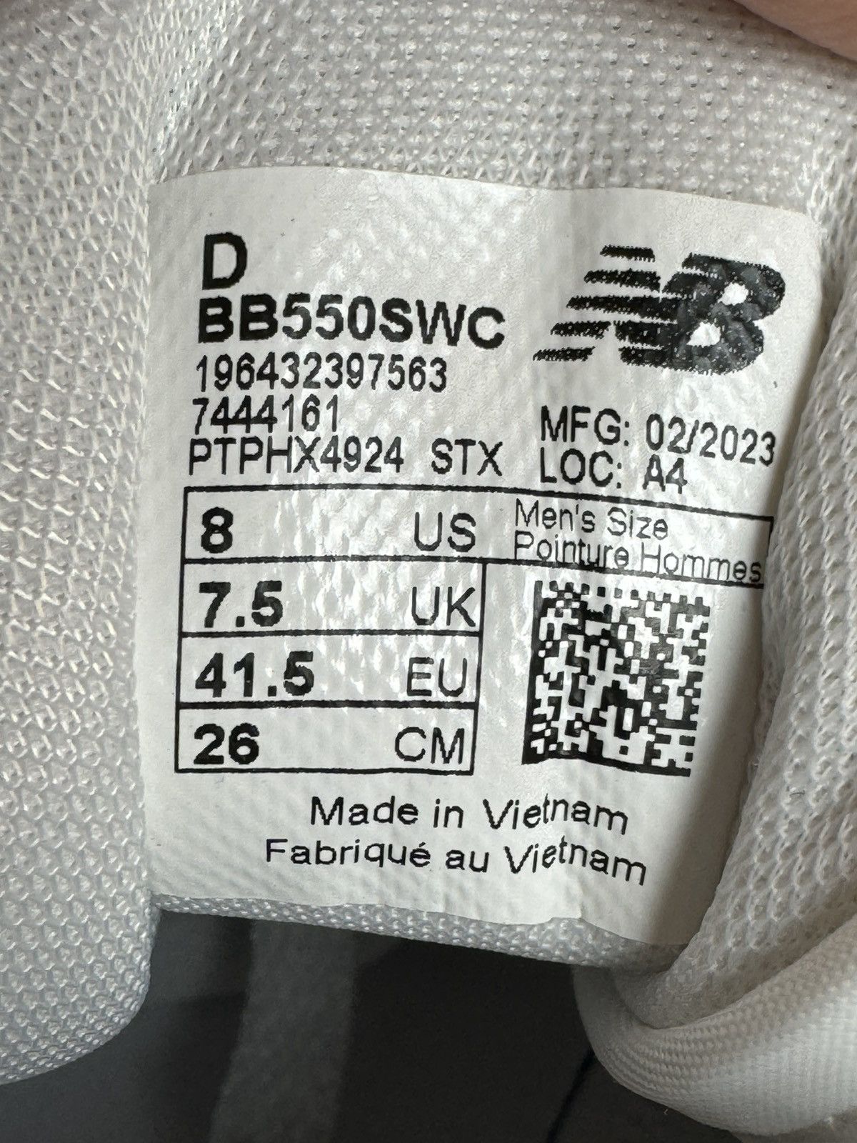 New Balance Brand New Original New Balance 550 BB550SWC Size US 8 / EU 41 - 6 Thumbnail