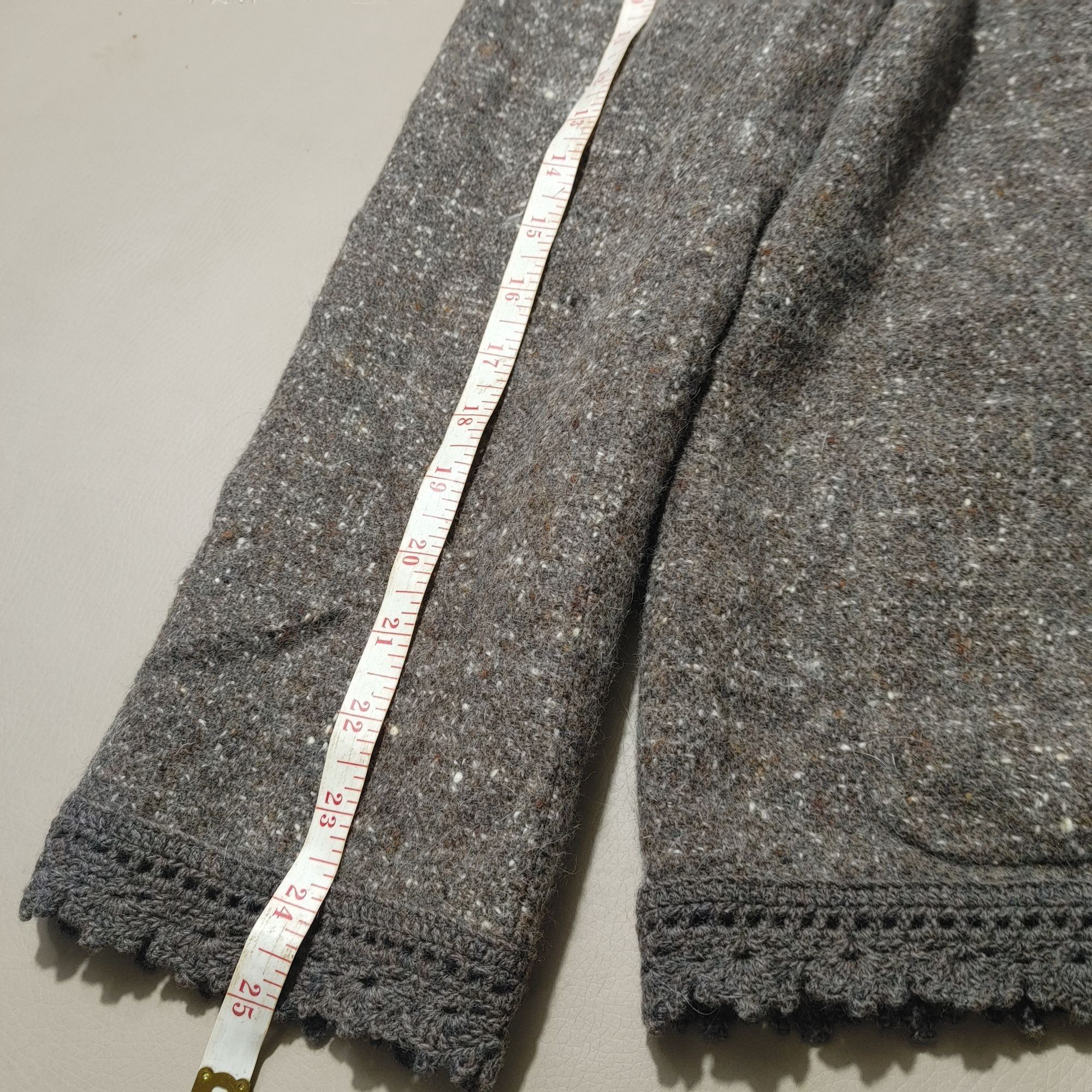 Other Valentino Skirt Suit Set Sz 12 Wool Angora Blend Brown Tweed Size XL / US 12-14 / IT 48-50 - 15 Thumbnail