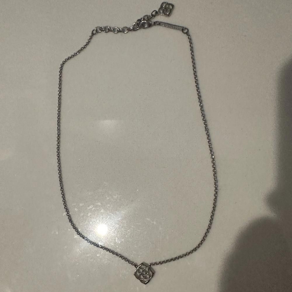 Kendra Scott Kendra Scott Silver Decklyn Signature Logo Pendant Necklace Size ONE SIZE - 2 Thumbnail