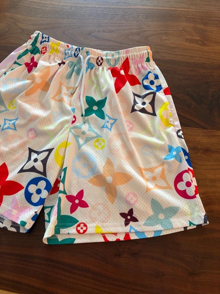 Other Mr Remade "LV Multi" Logo Print Shorts - Multicolor Size US 29 - 1 Thumbnail