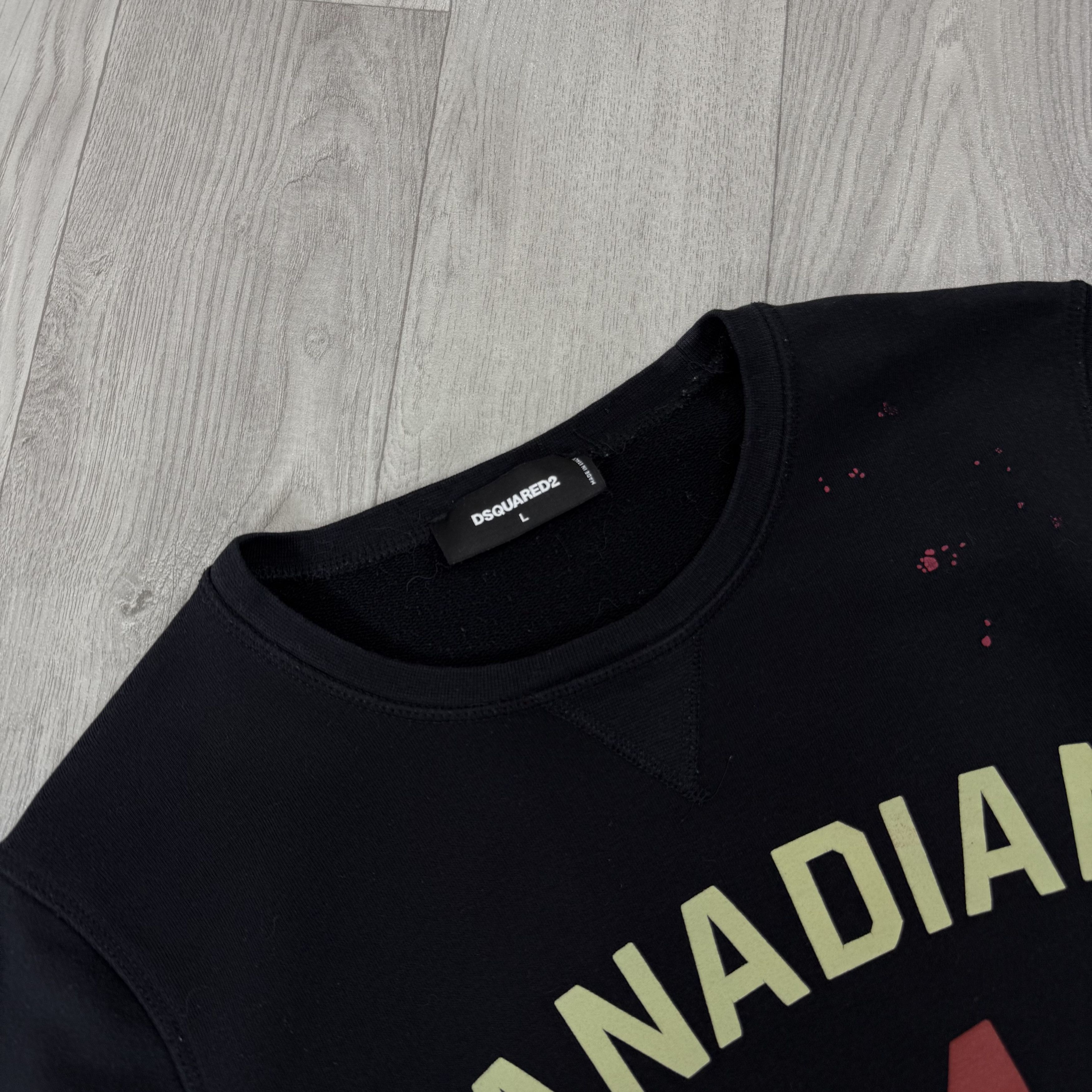 Dsquared2 Dsquared 2 Graphic Black 64 Crewneck Sweatshirt L Size US L / EU 52-54 / 3 - 8 Thumbnail