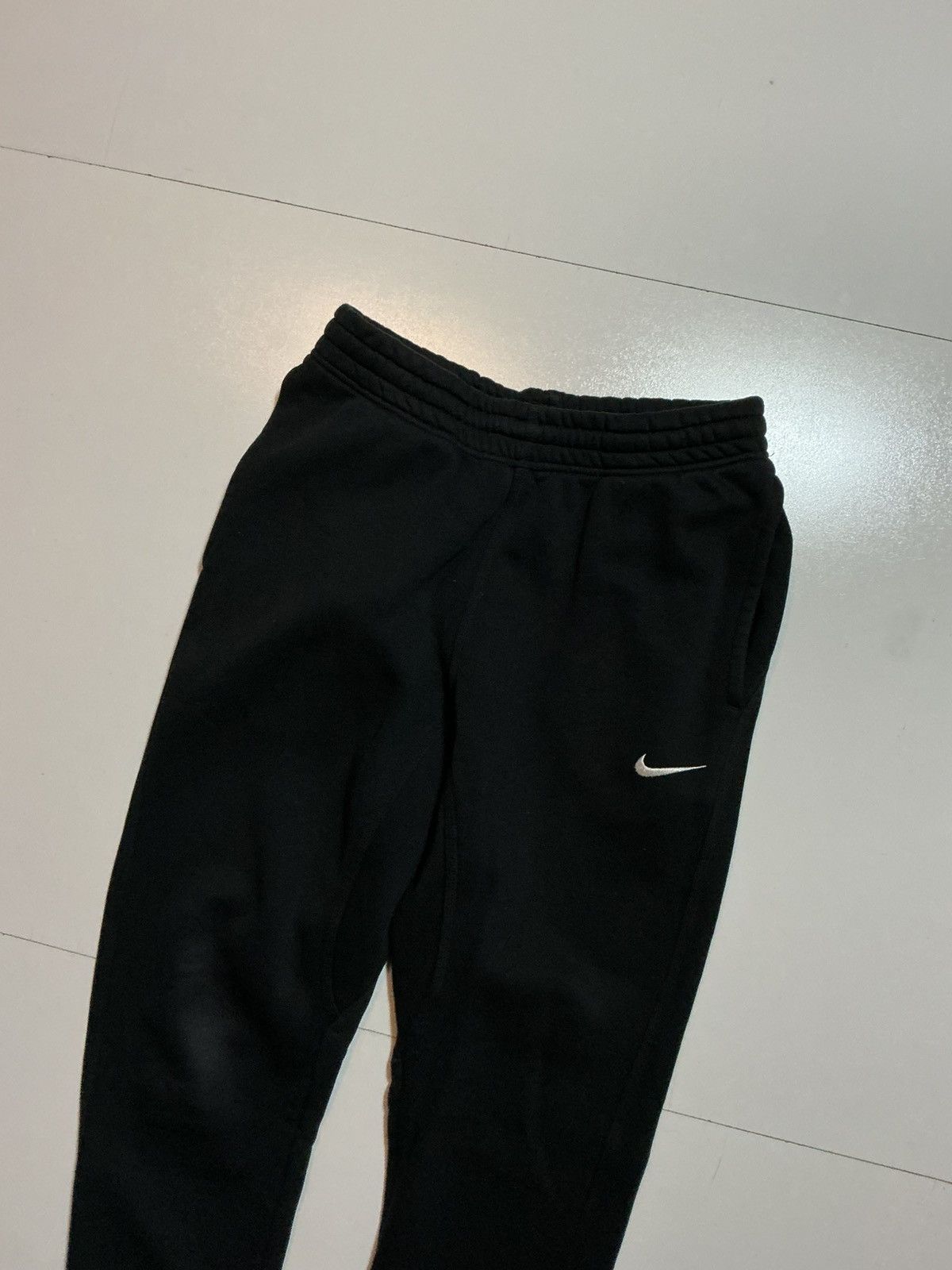 Nike Nike Sportswear Black Club Fleece Swoosh Jogger Sweatpants Size US 30 / EU 46 - 6 Thumbnail