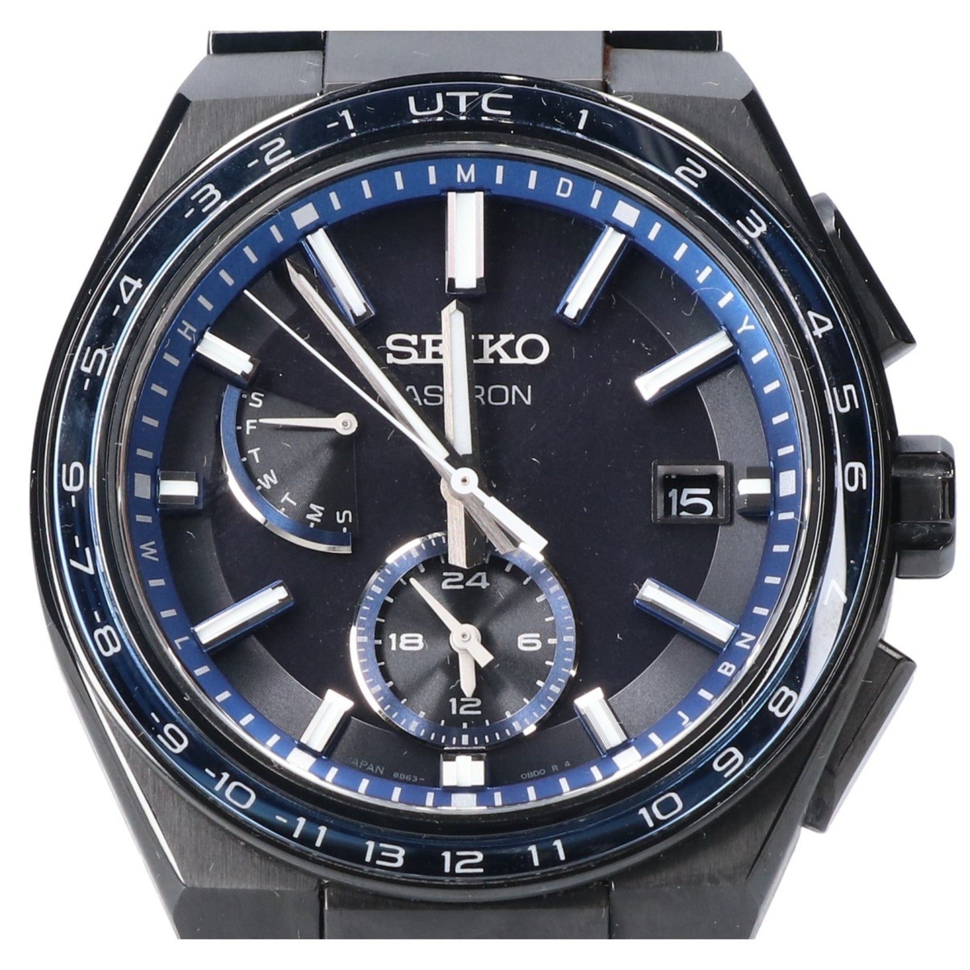 image of Seiko 8B630Bb0 Sbxy041 Astron Nexter Black Titanium Solar Radio Wristwatch Men's