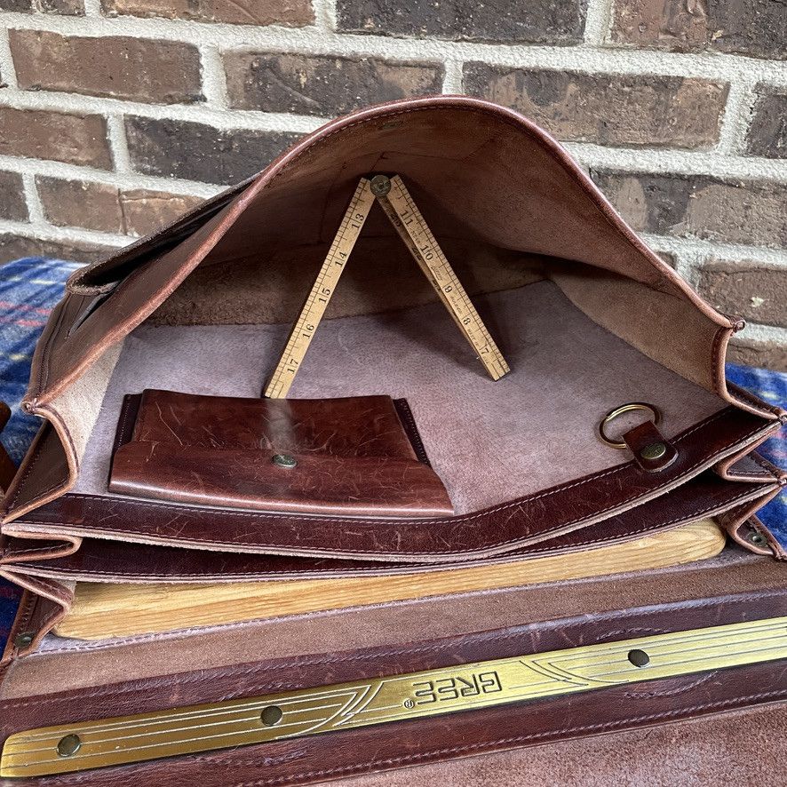 Handmade RARE 1980s BREE GERMANY LEATHER BRIEFCASE BAG R$1598 Size ONE SIZE - 8 Thumbnail