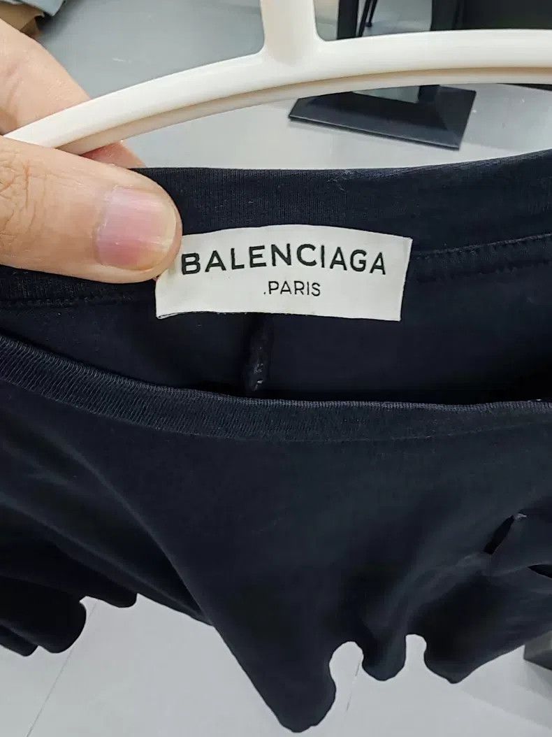 Balenciaga Balenciaga Black Short Sleeve T-Shirt Size US M / EU 48-50 / 2 - 2 Thumbnail