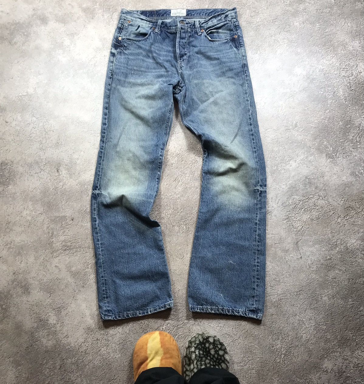 Vintage Vintage Y2K Thrashed Distressed Flared Jeans Grunge Slim 34 Size US 34 / EU 50 - 2 Thumbnail