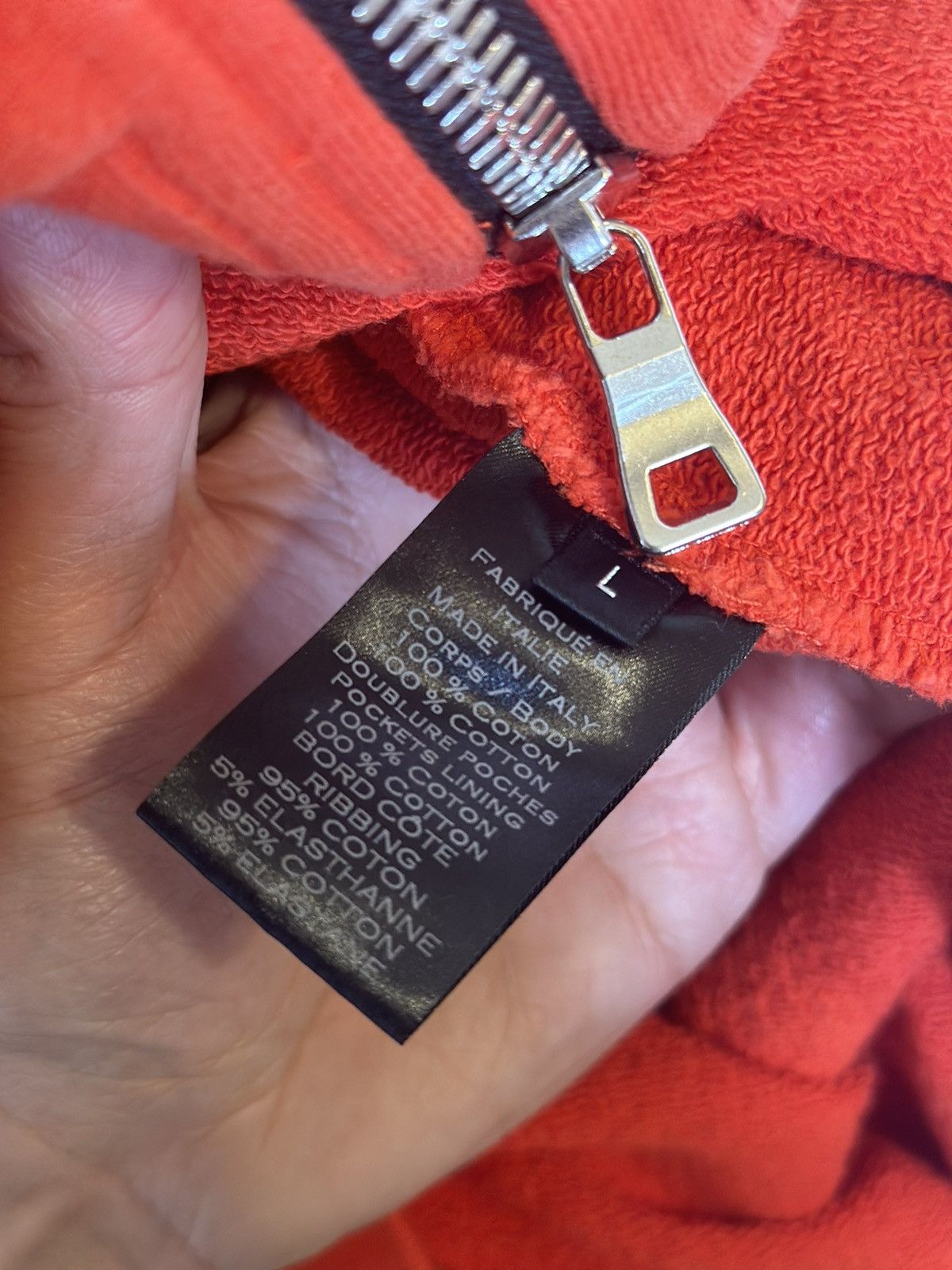 Balmain Red Pullover Zip Hoodie Size US L / EU 52-54 / 3 - 7 Thumbnail