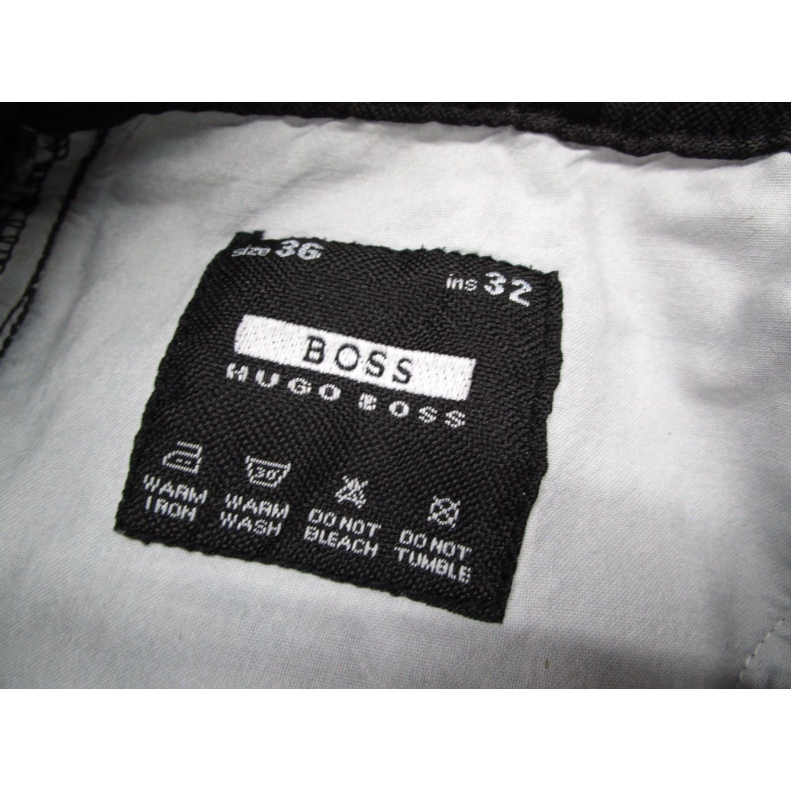 Hugo Boss VINTAGE Hugo Boss Jeans Mens 36 Black Select Line Denim 90s Pattern Straight 5-Pocket Mens Regular Black Size US 36 / EU 52 - 3 Thumbnail