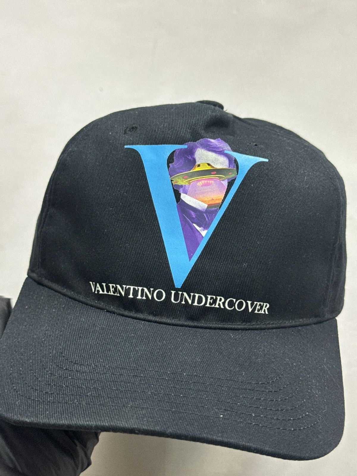 Undercover × Valentino Ss20 Undercover x Valentino V Face Hat(Black/OS) Size ONE SIZE - 2 Thumbnail