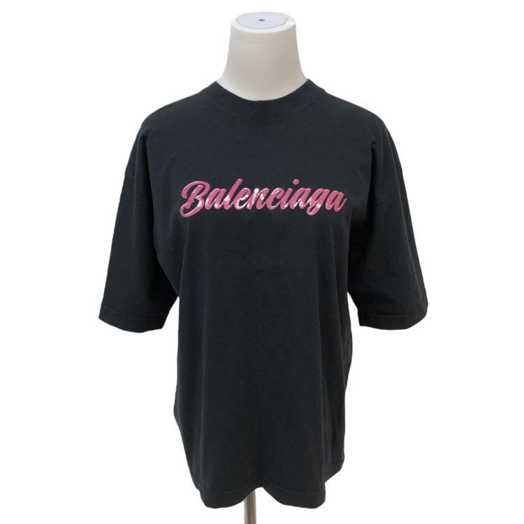 Balenciaga Balenciaga Pink Logo T-Shirt Size M Size US M / EU 48-50 / 2 - 1 Thumbnail