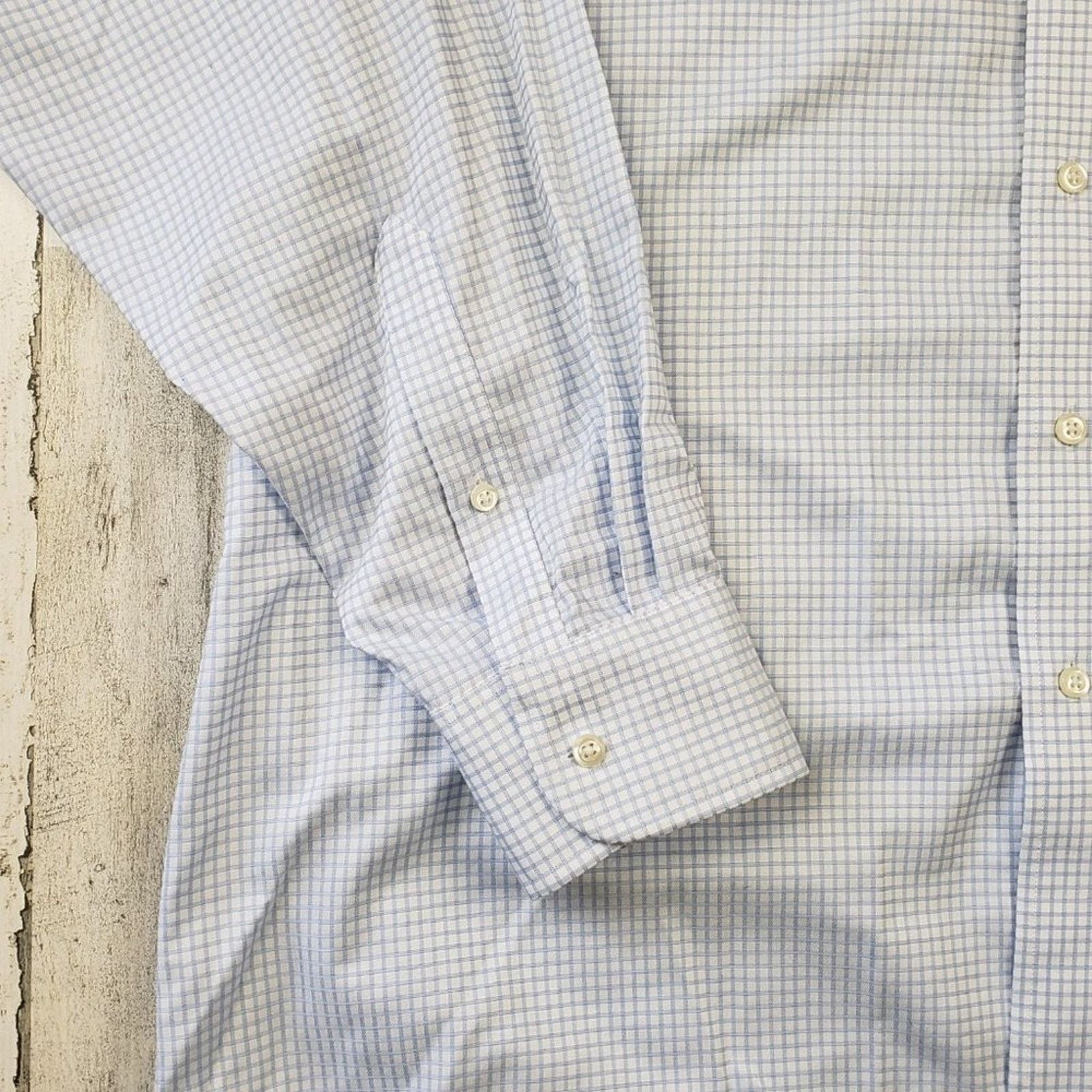 Other EAGLE Blue Windowpane Plaid Button Down Shirt 17.5 34/35 Size US XL / EU 56 / 4 - 11 Thumbnail