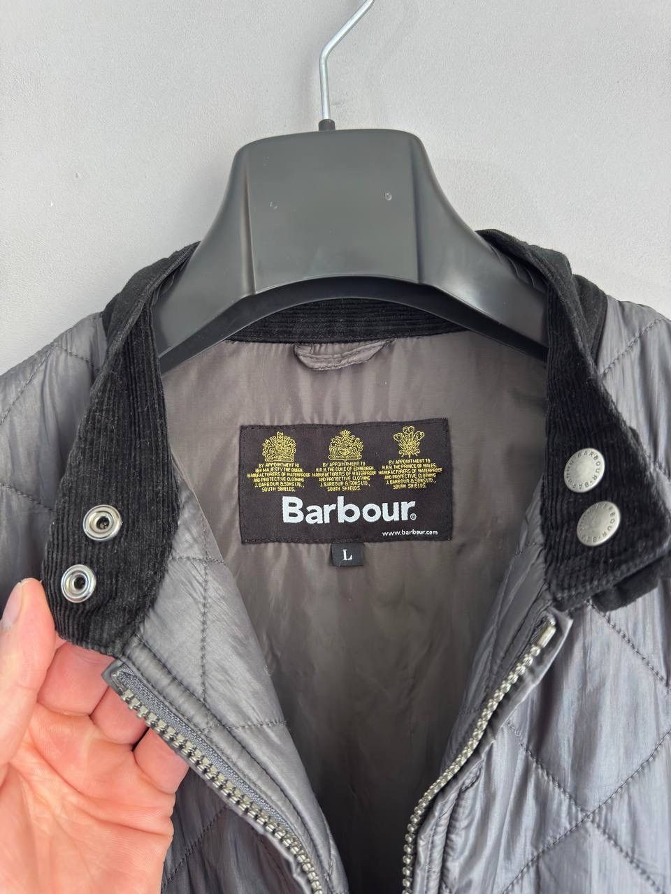 Barbour Barbour International Men's Dark Grey Quilted Jacket, Size L Size US L / EU 52-54 / 3 - 13 Thumbnail