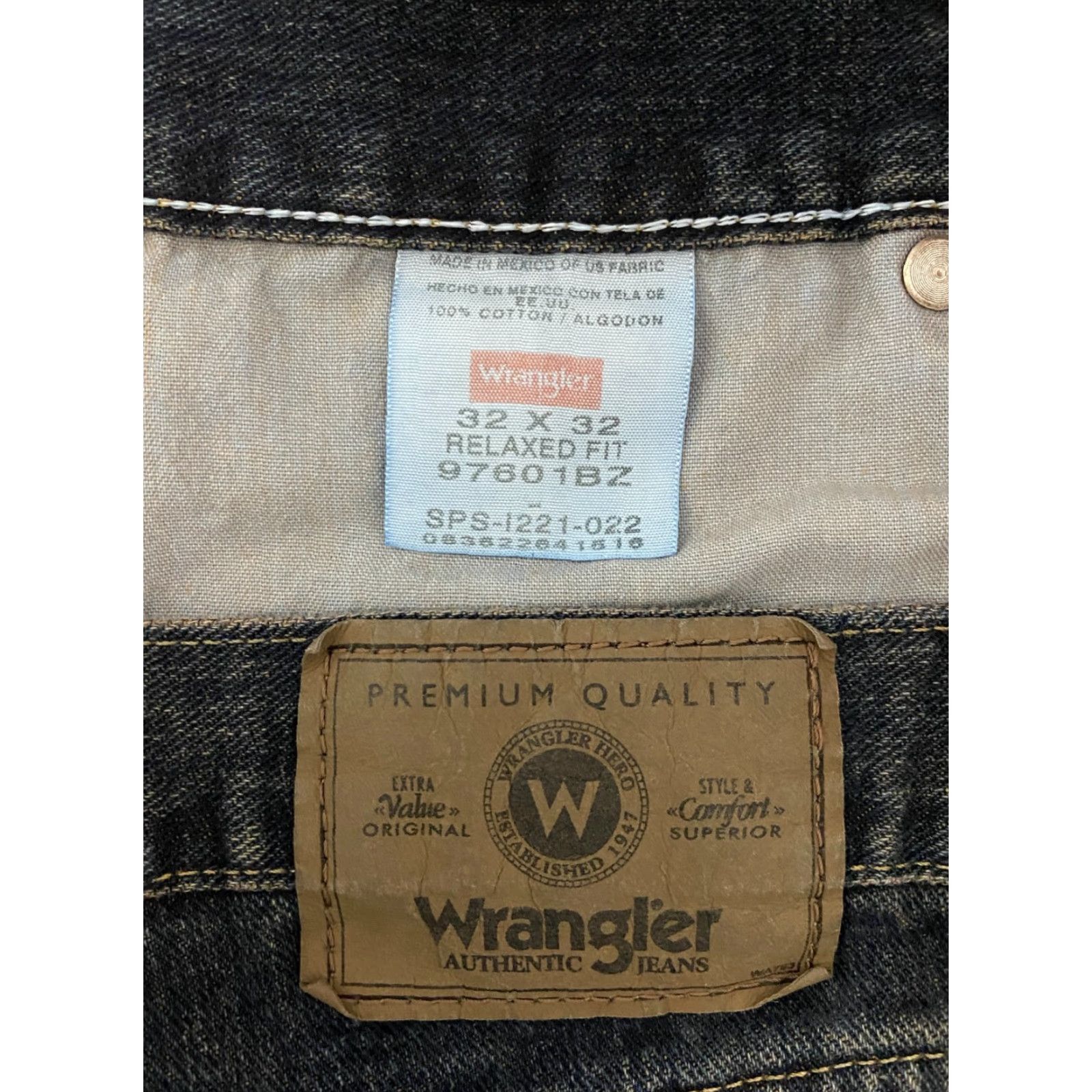 Wrangler VINTAGE Wrangler Relaxed Fit Jeans Men's 32x32 Blue Denim 97601BZ Size US 32 / EU 48 - 4 Thumbnail