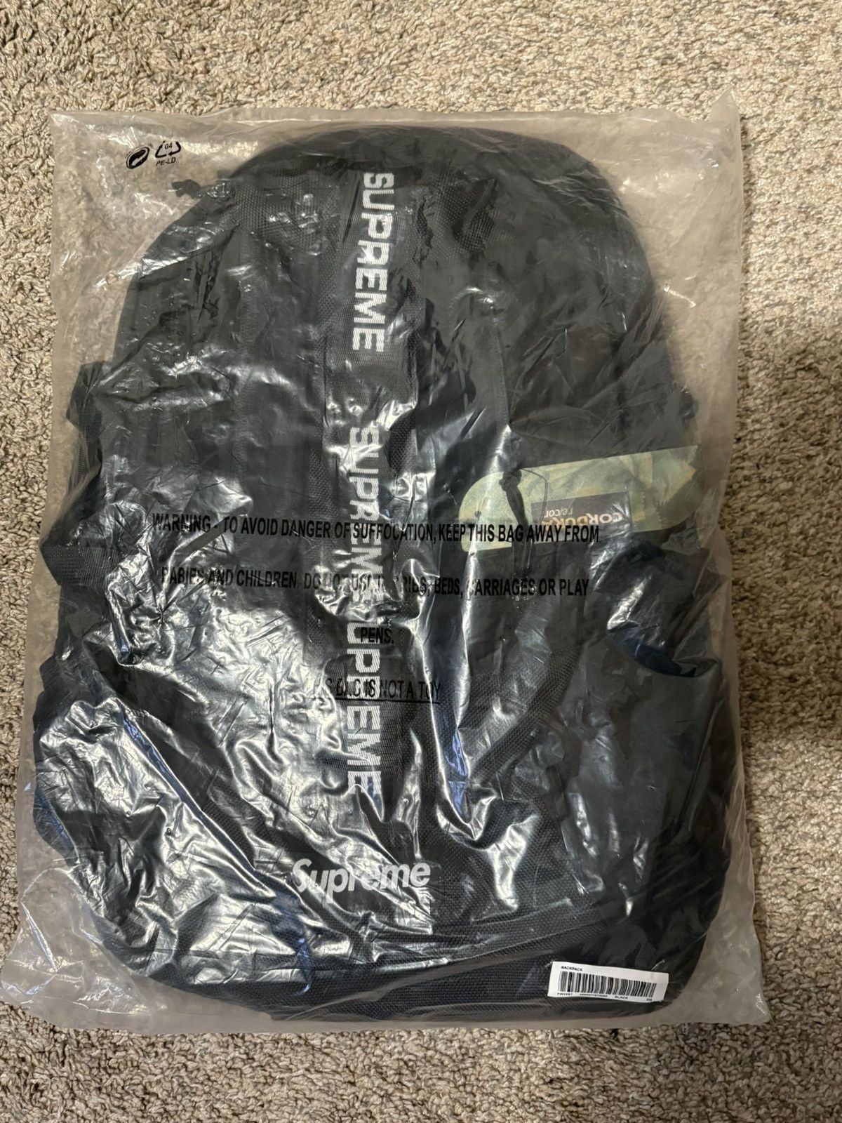 Supreme Supreme FW22 Black Backpack Size ONE SIZE - 3 Thumbnail