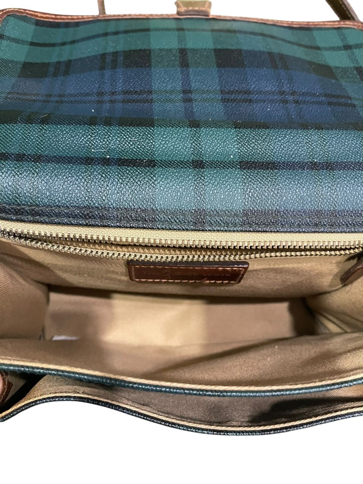 Polo Ralph Lauren Vintage Polo Ralph Lauren Plaid Crossbody Leather Bag Size ONE SIZE - 8 Thumbnail