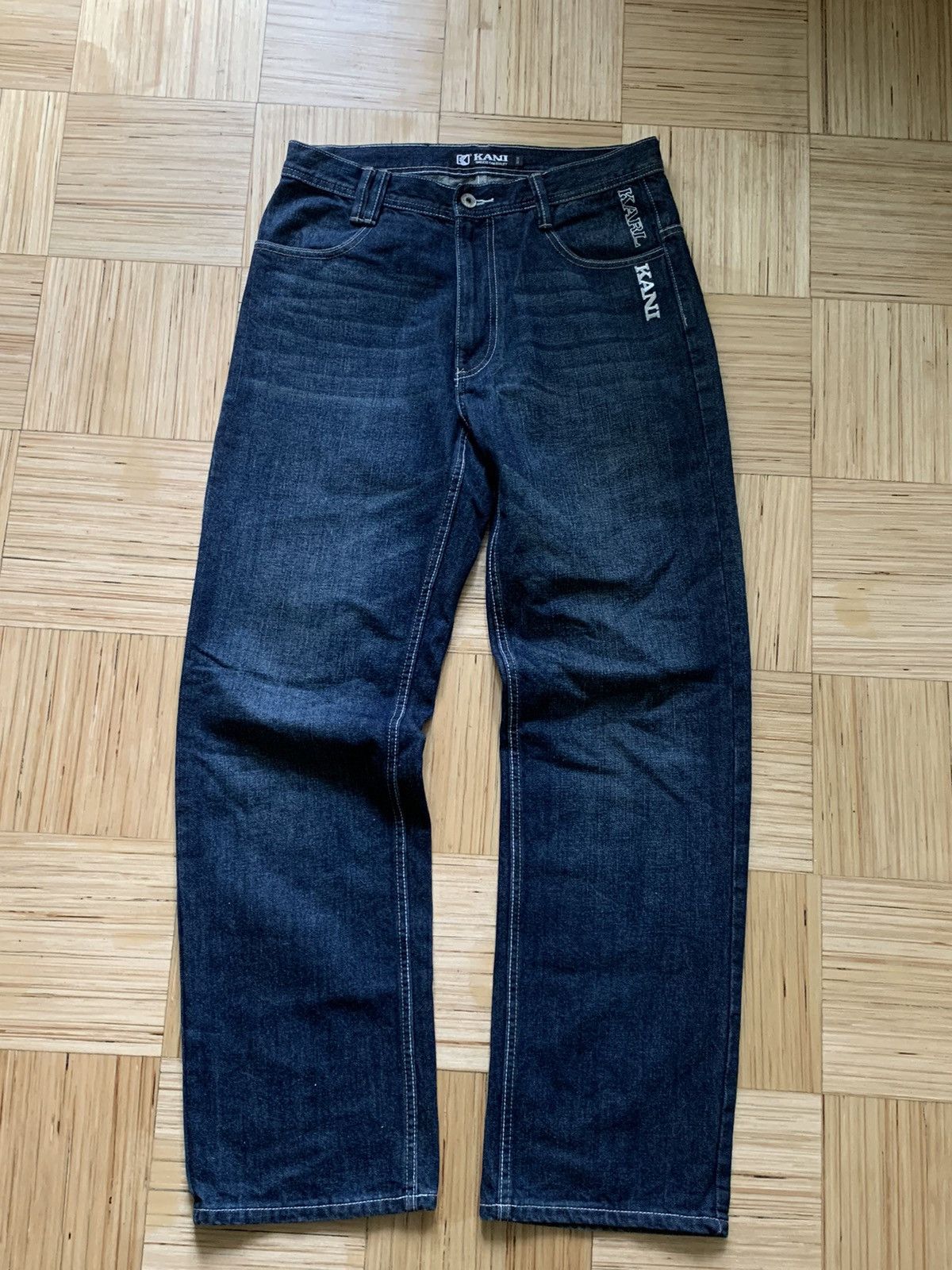 Karl Kani Vintage Karl Kani Big Logo Jeans Baggy Fit 32x32 Size US 32 / EU 48 - 3 Thumbnail
