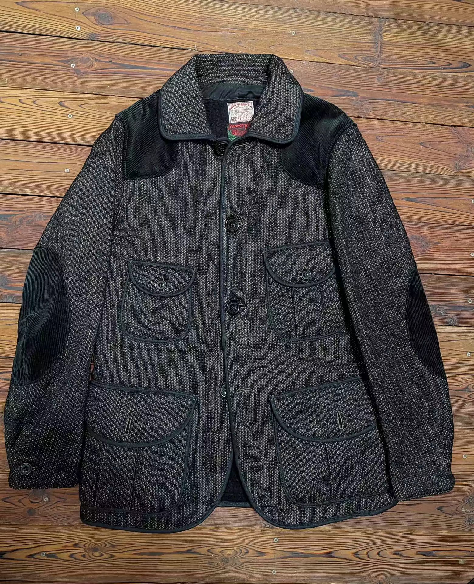 image of Freewheelers Bbj Hunting Jacket in Black, Men's (Size Medium)